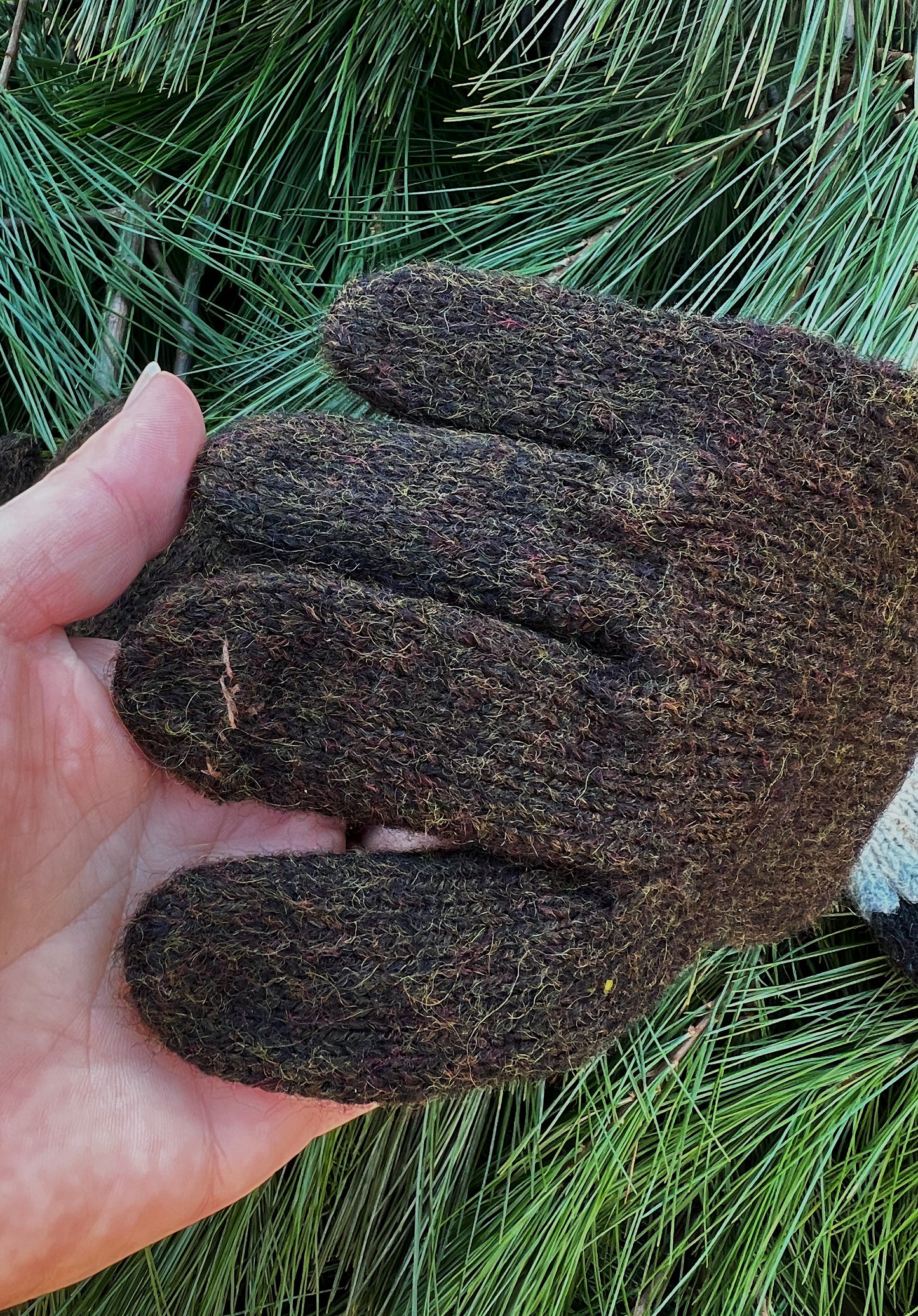 Victorian Era Hand Knit Wool Long Gloves