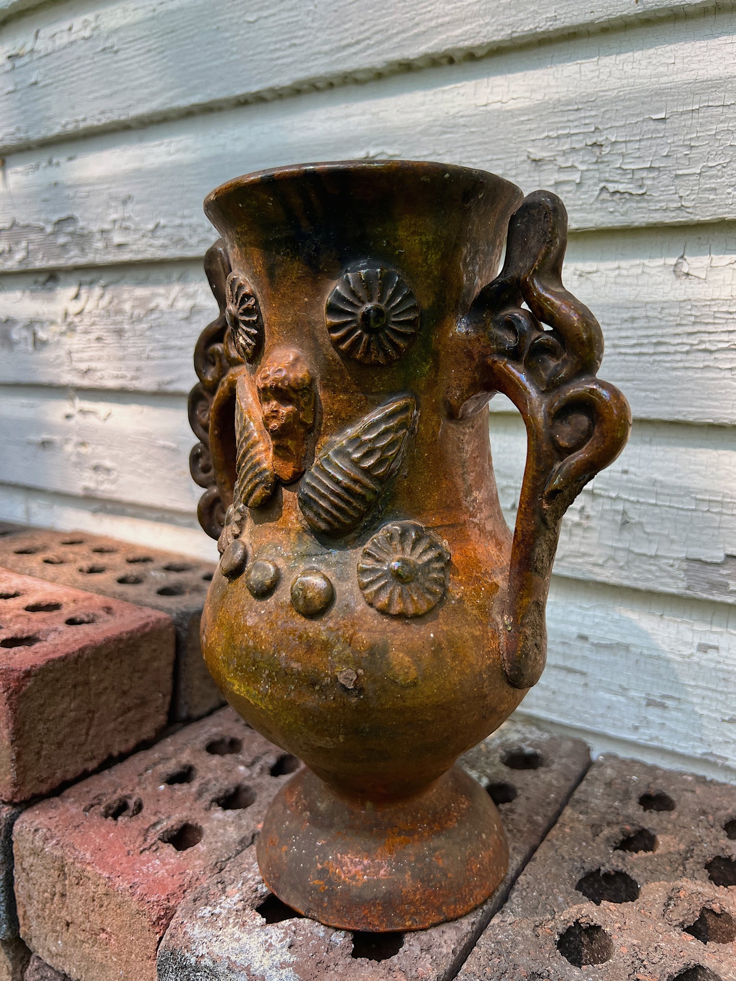 Early Earthenware Folk Pottery Vessel Circa 1900-1920s