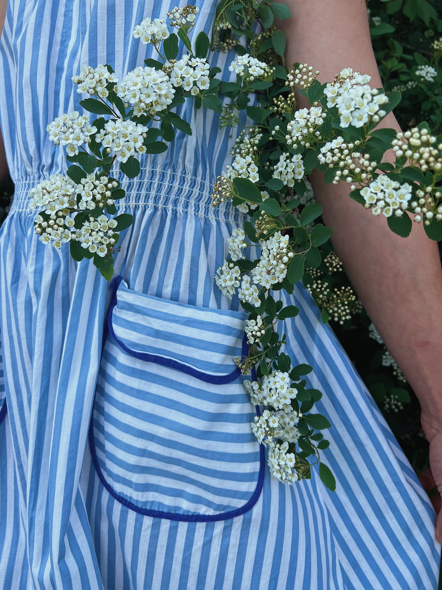 1940s Cotton Striped Dress