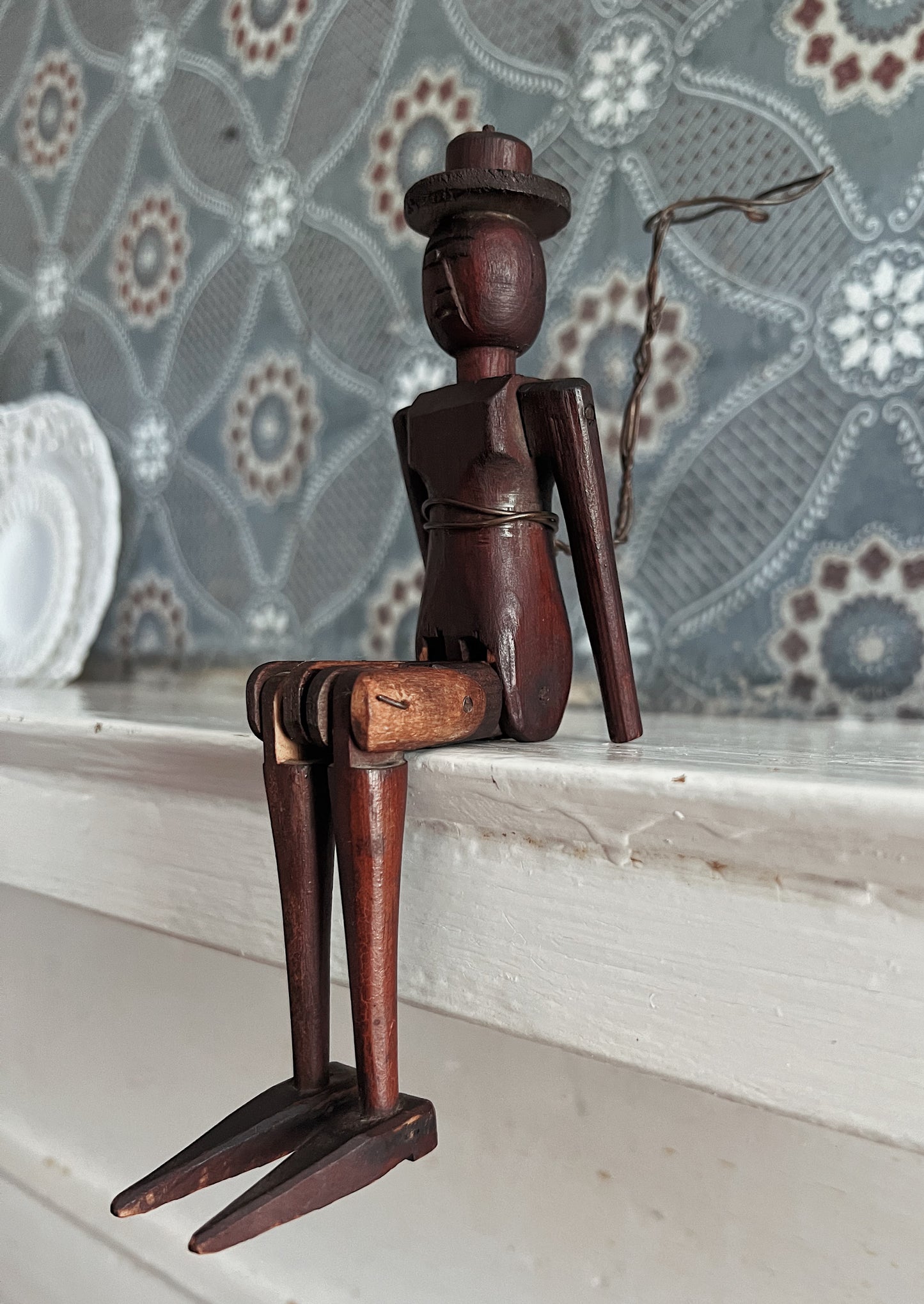 19th Century Folk Art Jig Dancer Articulated Doll