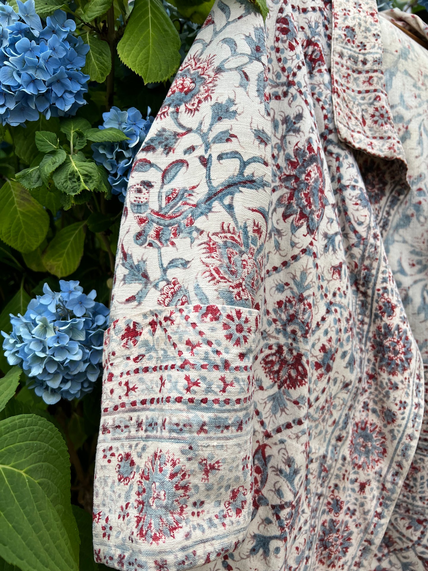 1930s Block Print Open Jacket