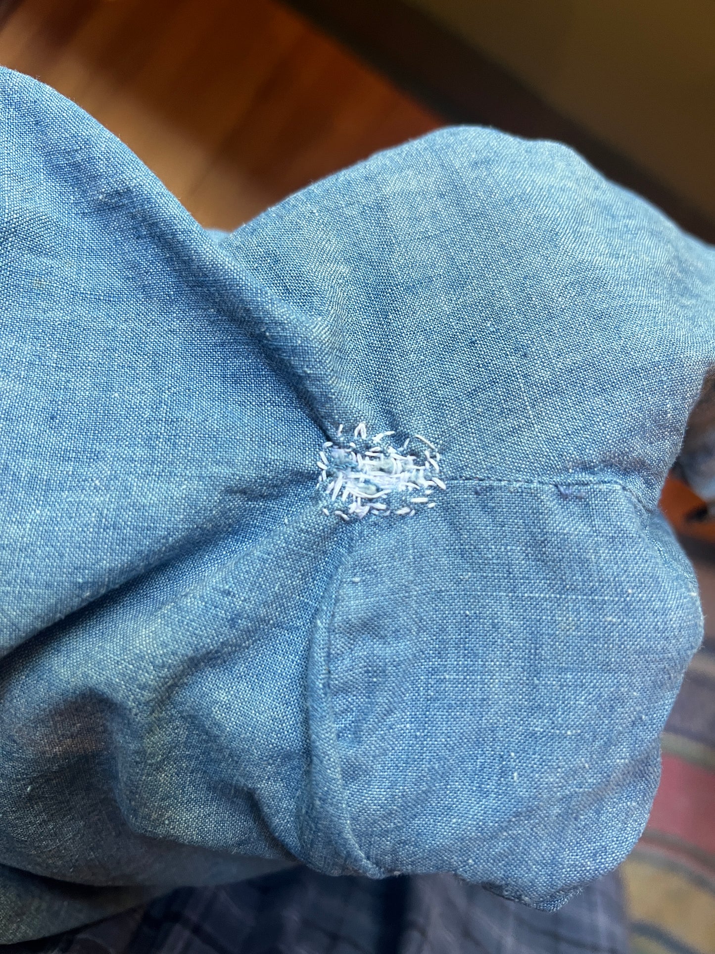 30s/40s Sanforized Chambray Jacket, ‘Sea Blues’ By Korday