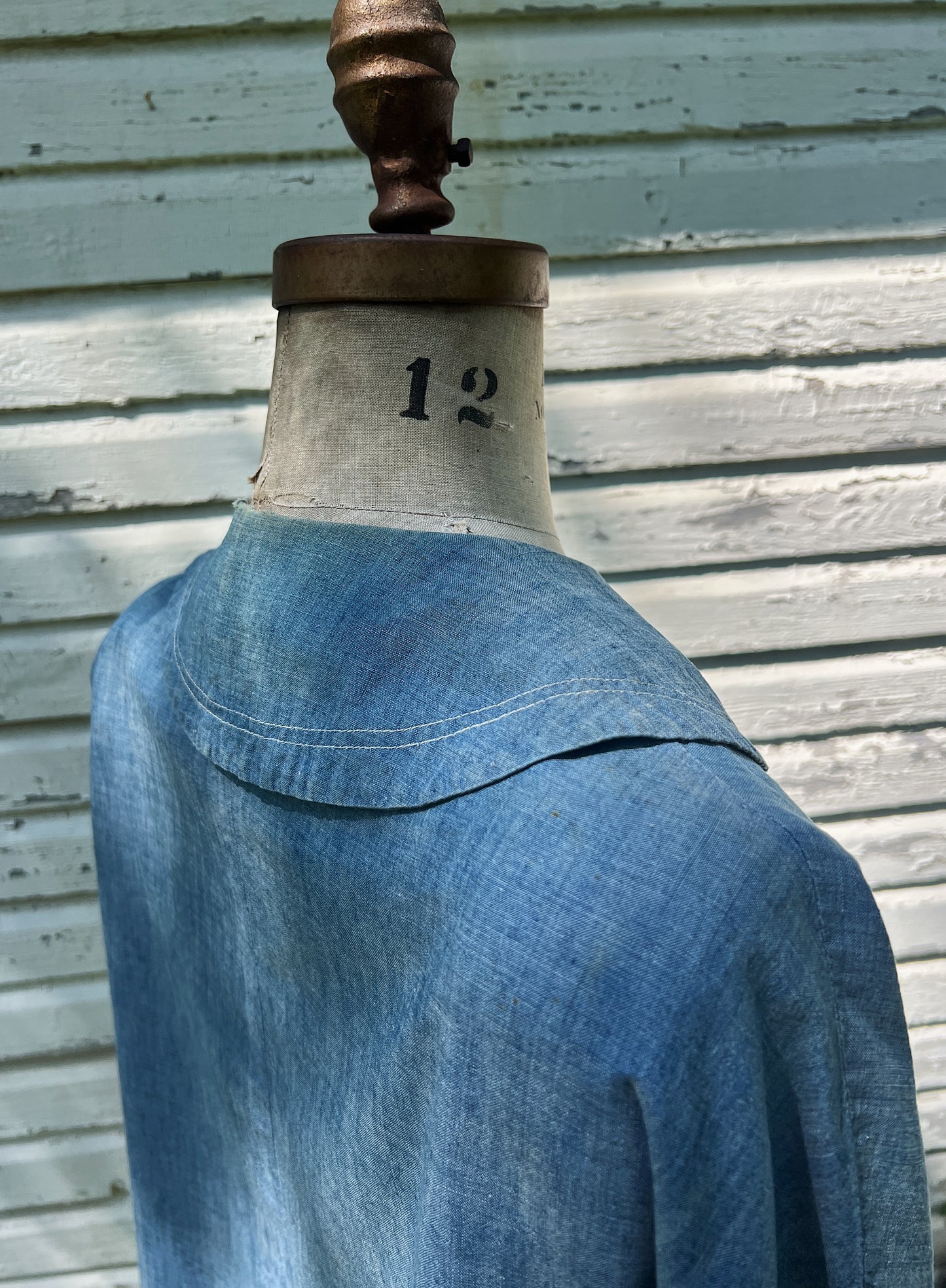 30s/40s Sanforized Chambray Jacket, ‘Sea Blues’ By Korday