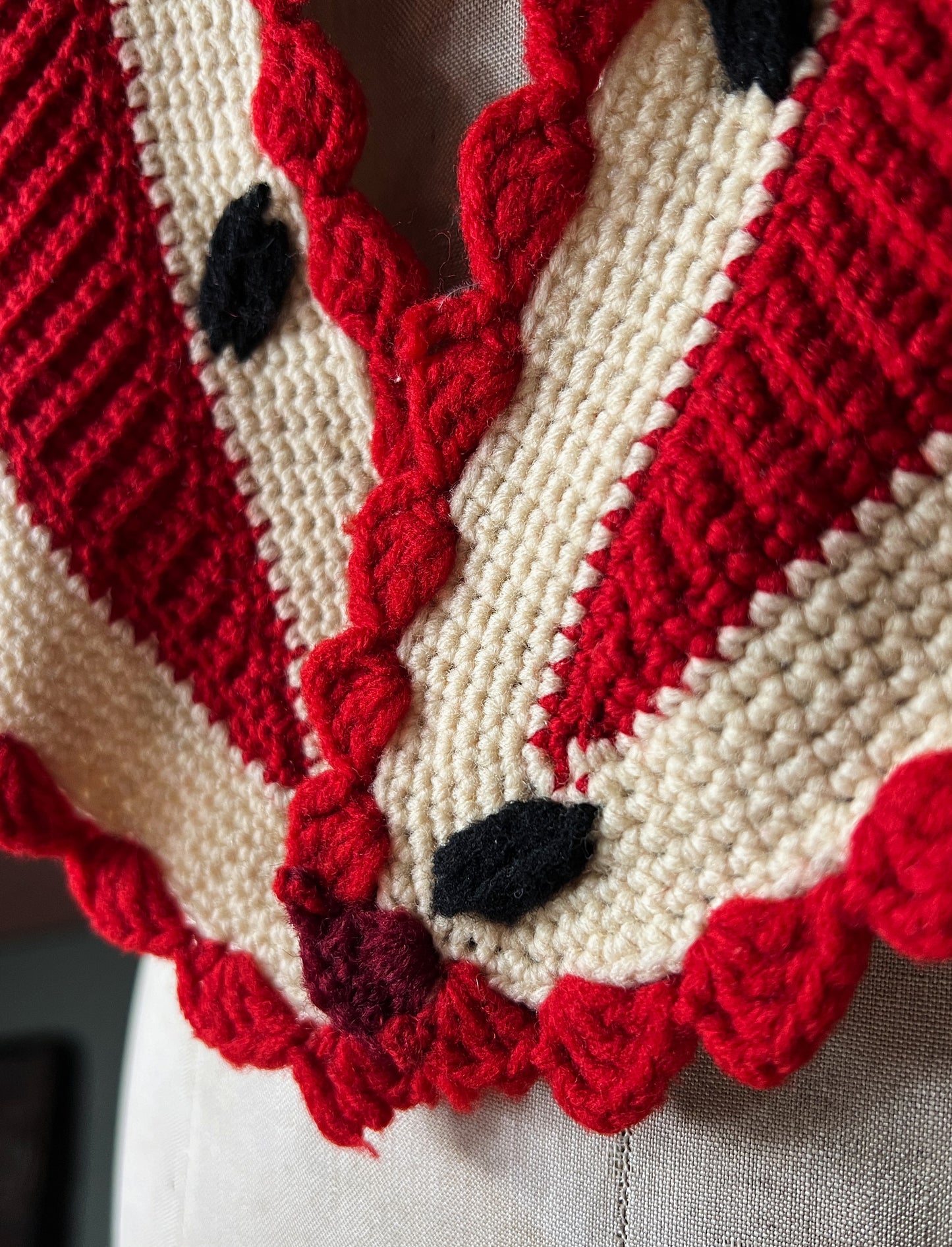 Late 1800s Sontag Shawl With Provenance