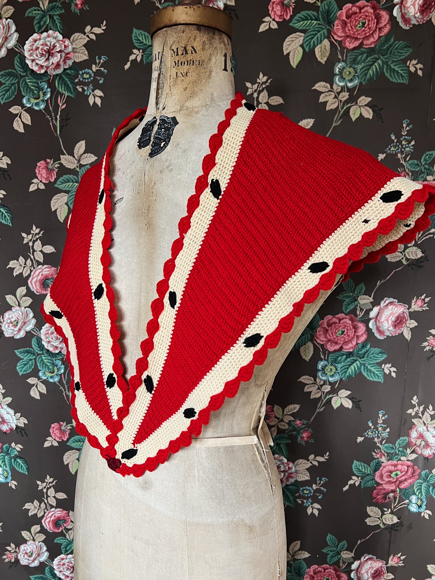 Late 1800s Sontag Shawl With Provenance
