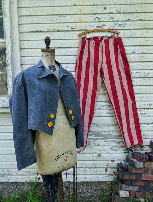 1930s Denim Weight Circus Ringleader Costume Set