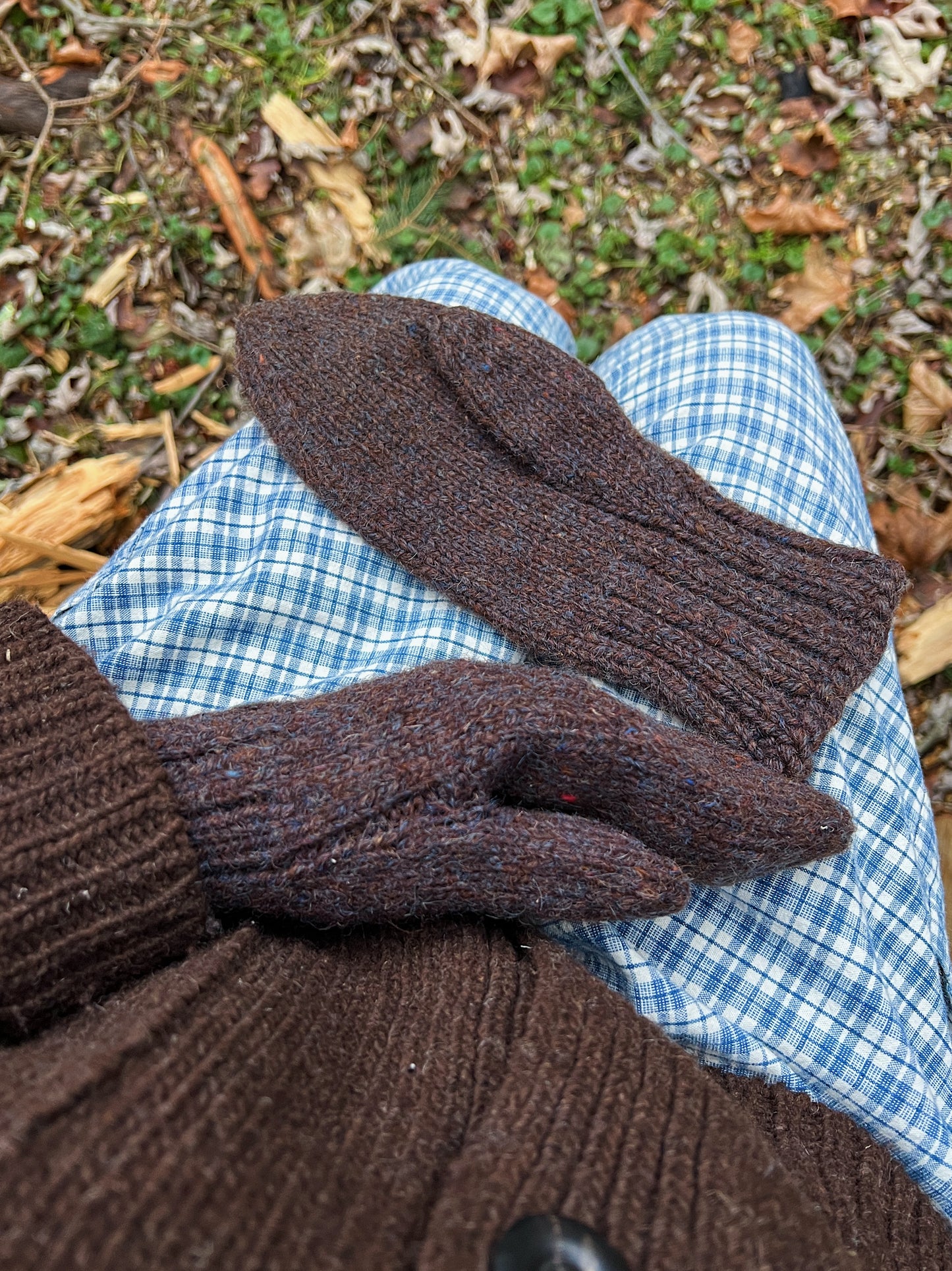 Victorian Era Wool Pointed Mittens, Hand Knit In Gorgeous Flecked Yarn