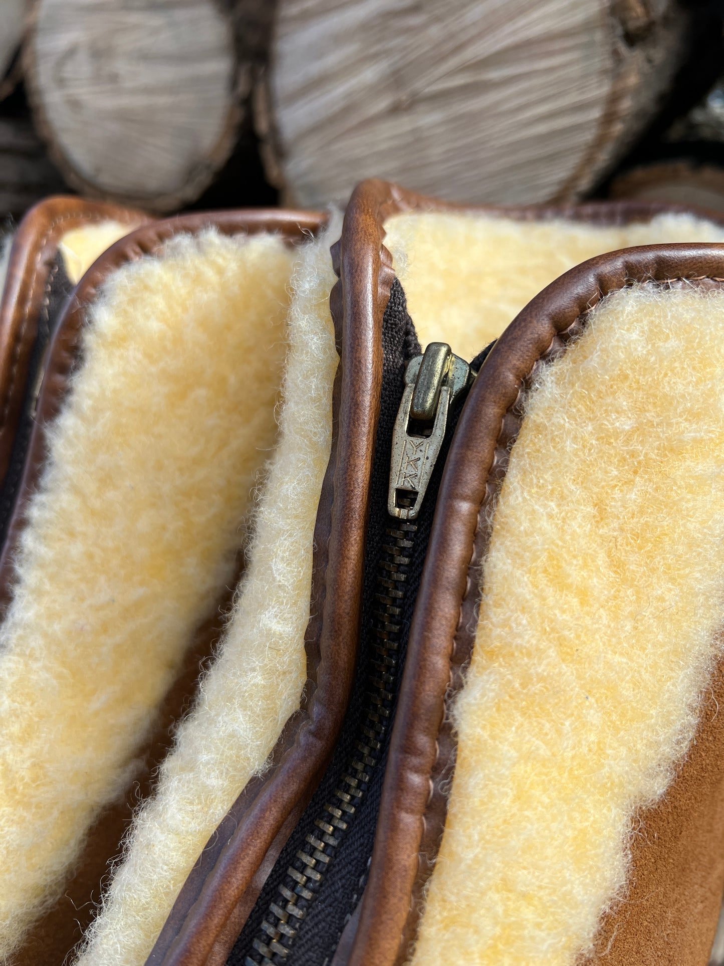 1970s Cursive Tag LL Bean Shearling & Suede Boots