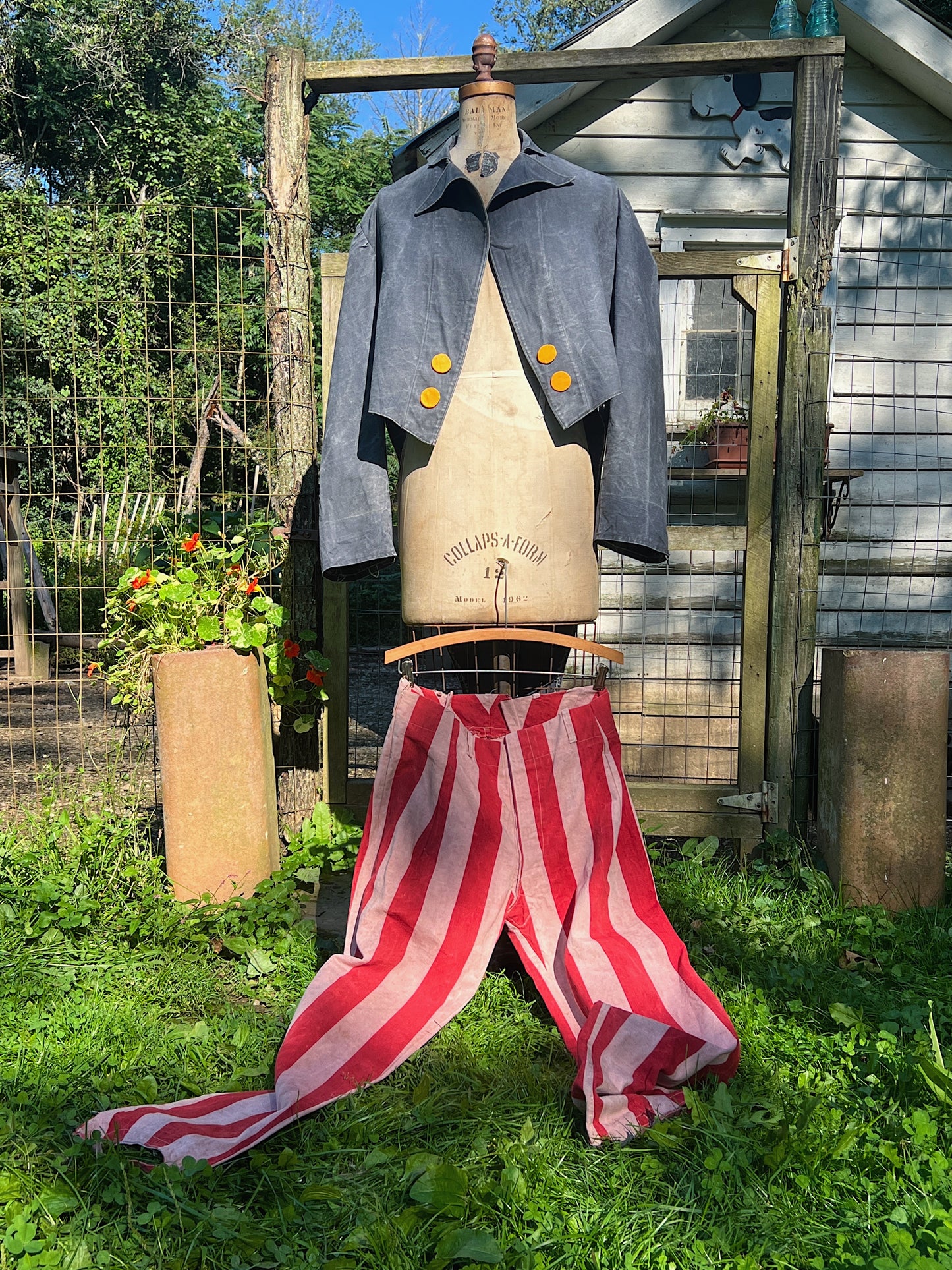 1930s Denim Weight Circus Ringleader Costume Set