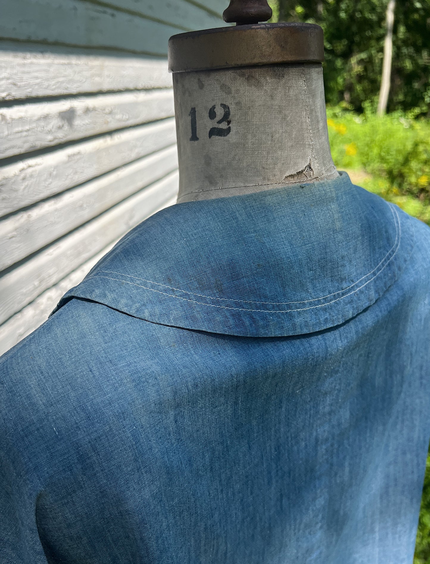 30s/40s Sanforized Chambray Jacket, ‘Sea Blues’ By Korday