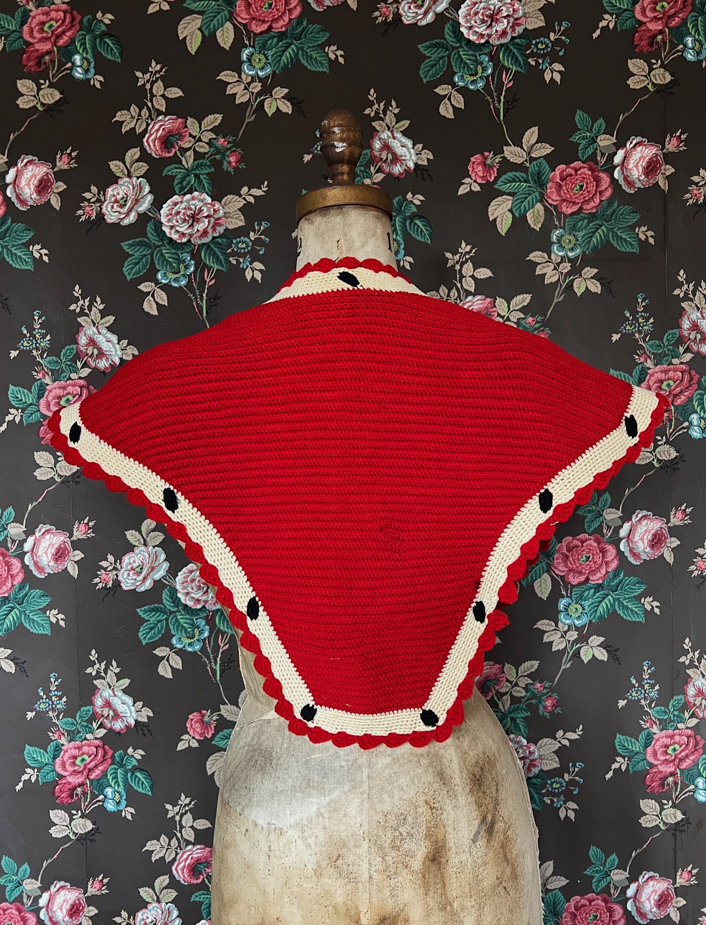 Late 1800s Sontag Shawl With Provenance