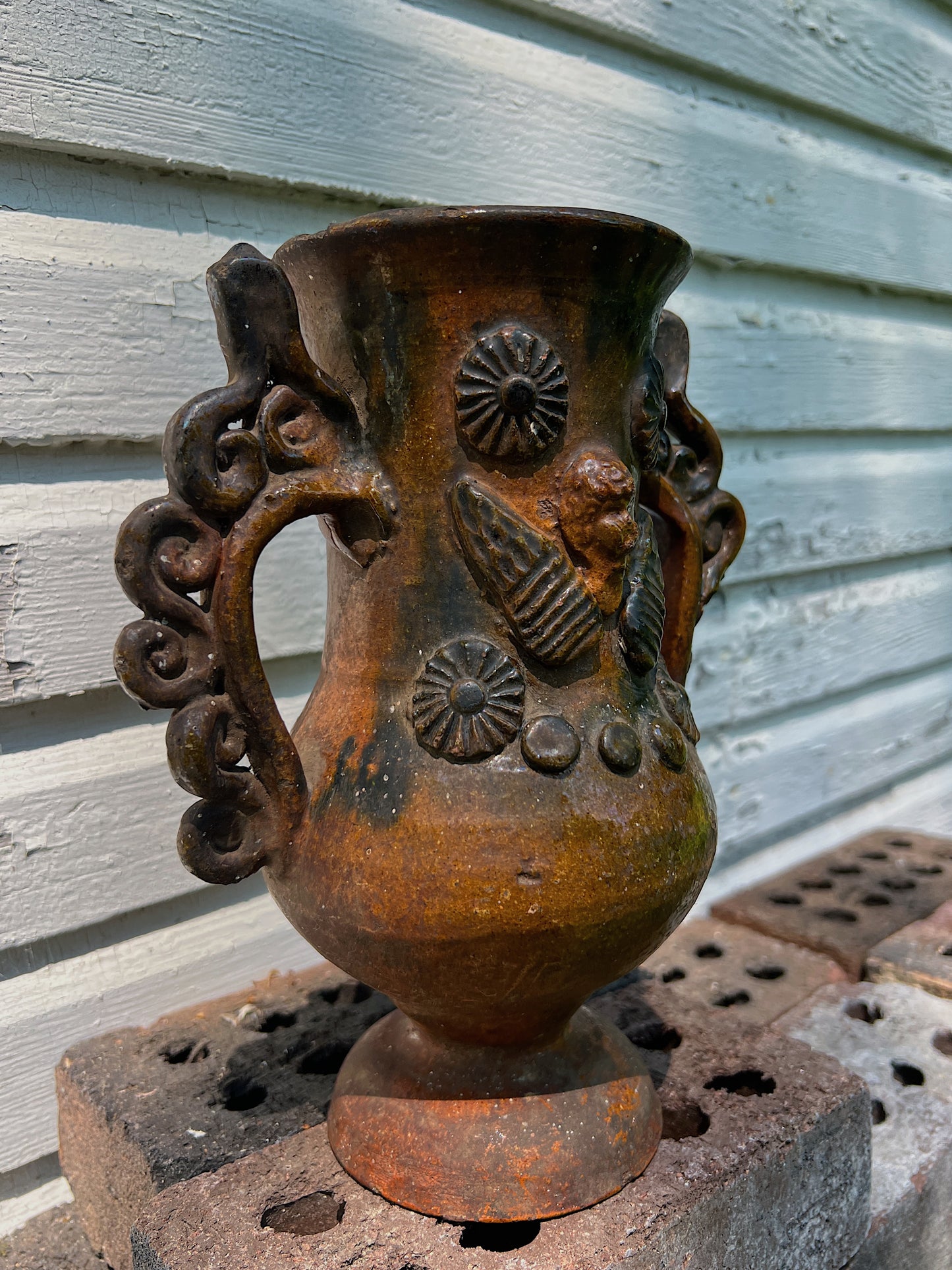 Early Earthenware Folk Pottery Vessel Circa 1900-1920s