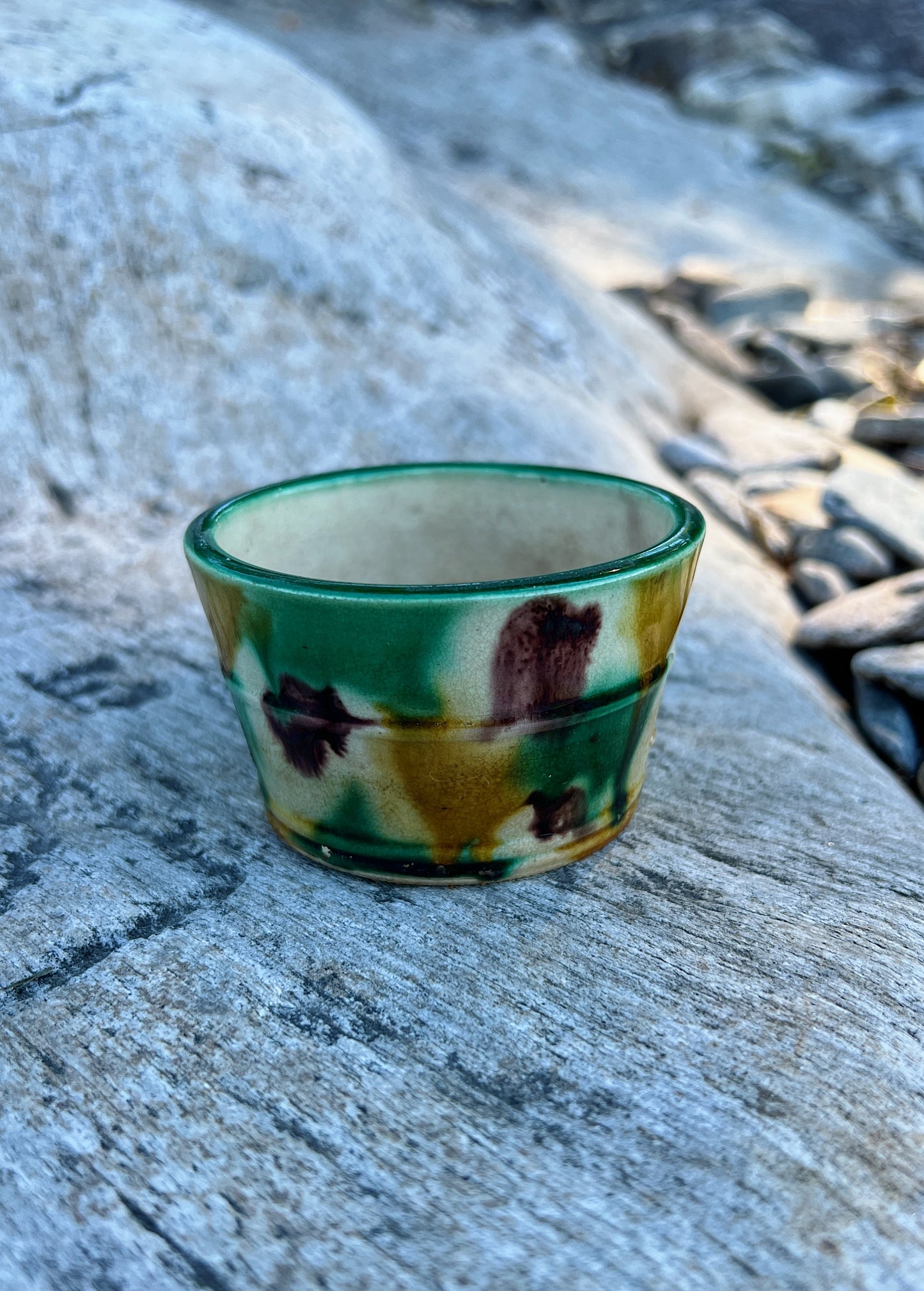 1930s Whieldon Majolica Nesting Cups, Made In Japan