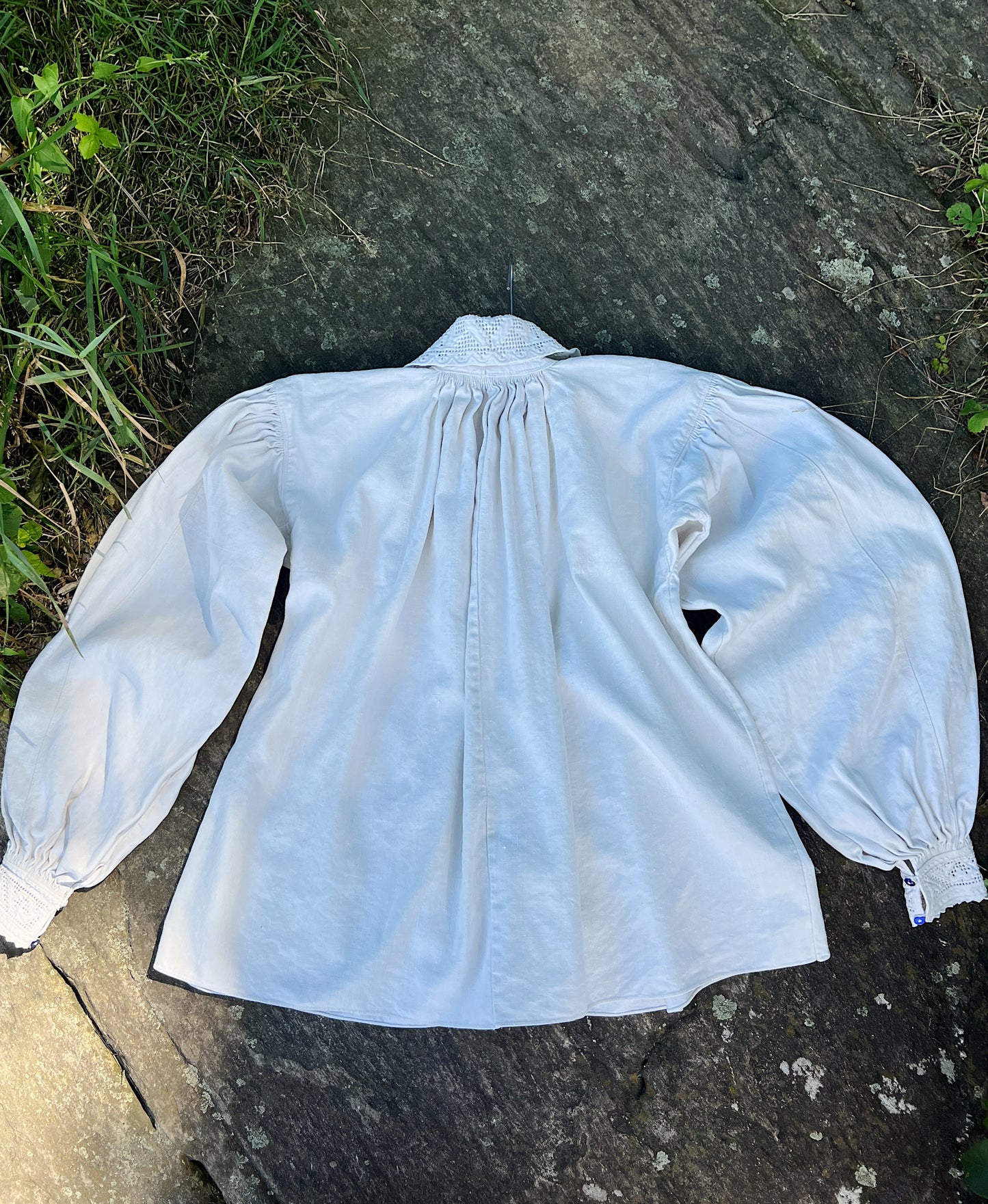 1930s Hungarian Homespun Linen Shirt