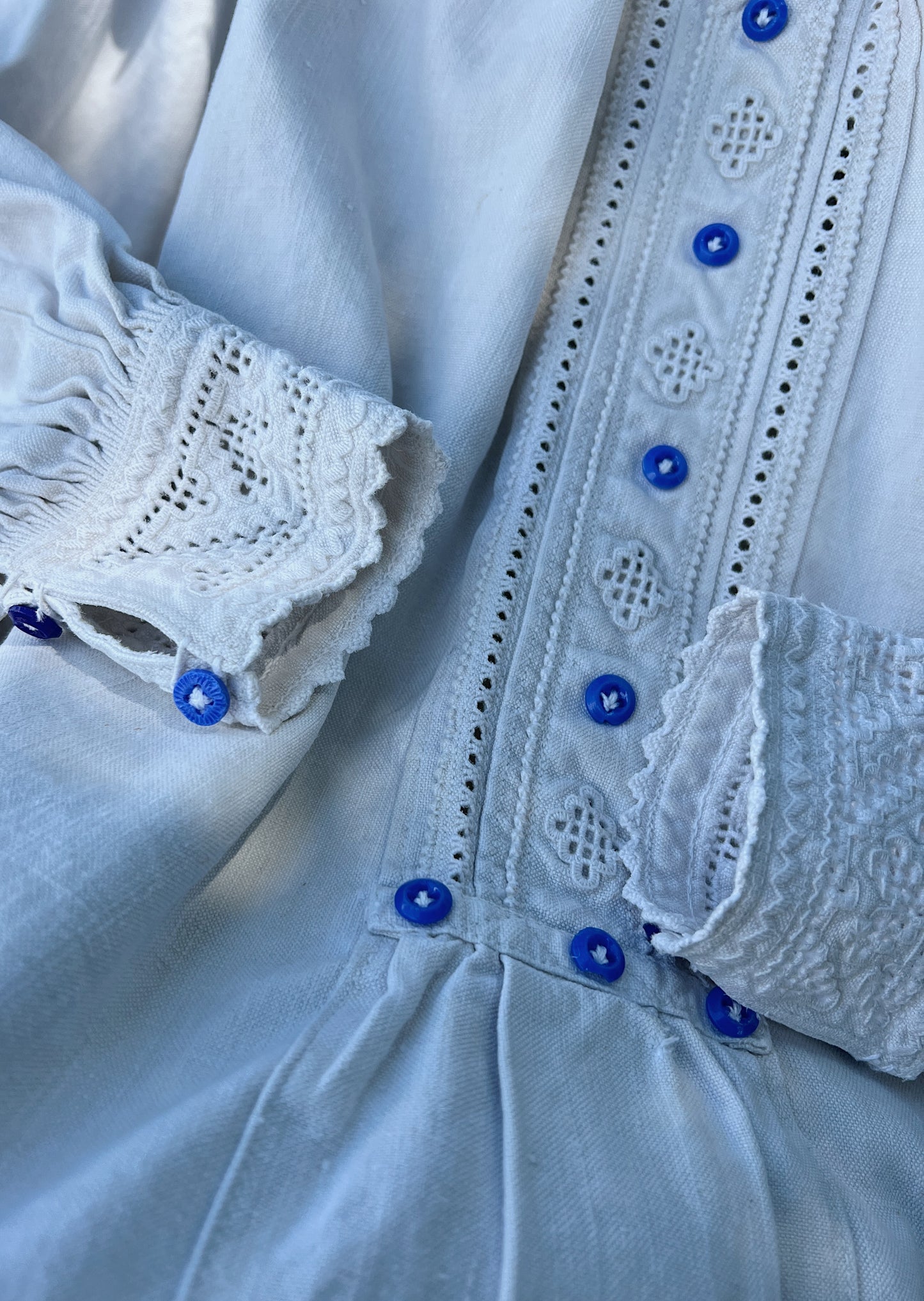 1930s Hungarian Homespun Linen Shirt