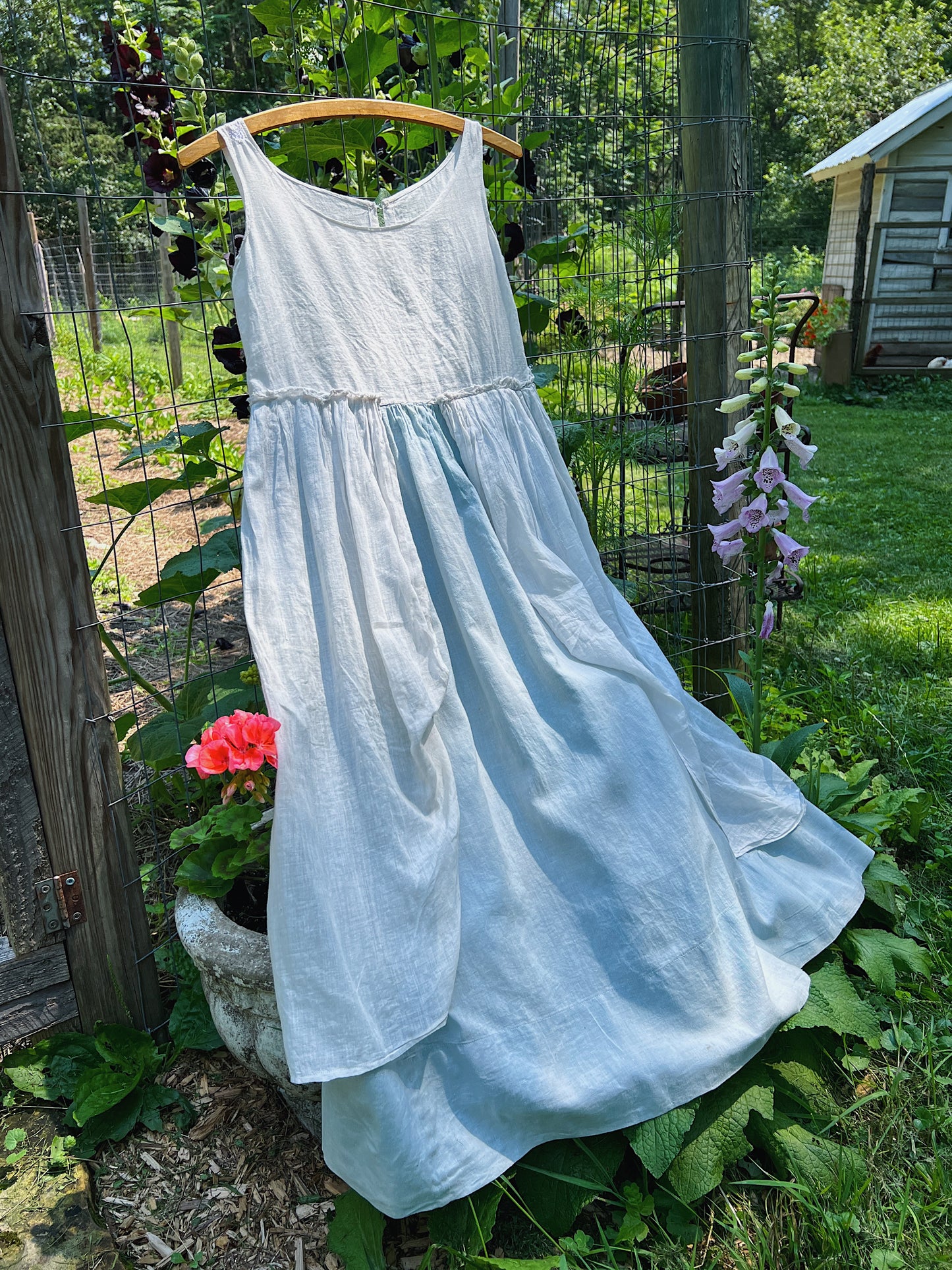 1920s Handmade Floursack Fairie Costume