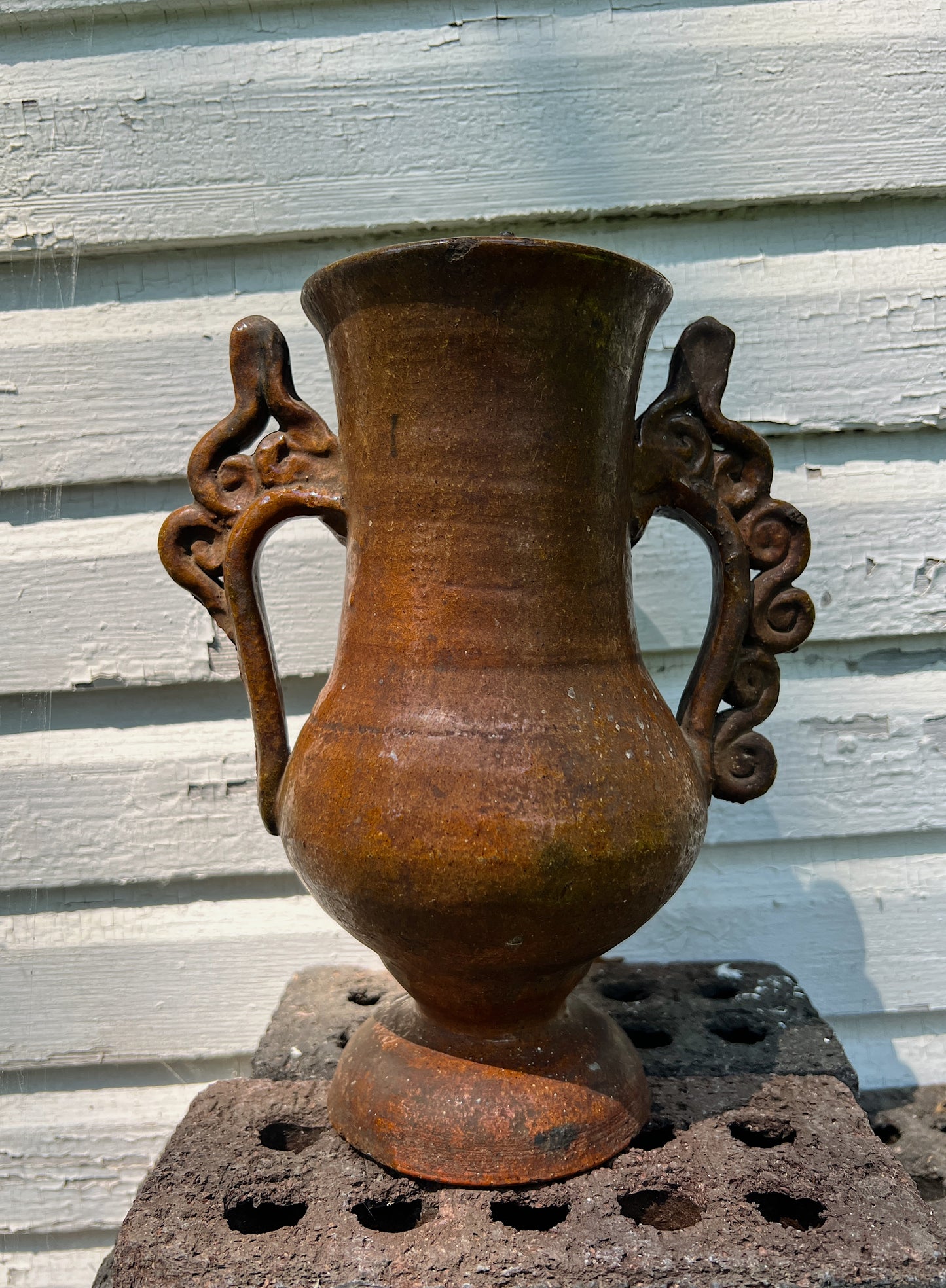 Early Earthenware Folk Pottery Vessel Circa 1900-1920s