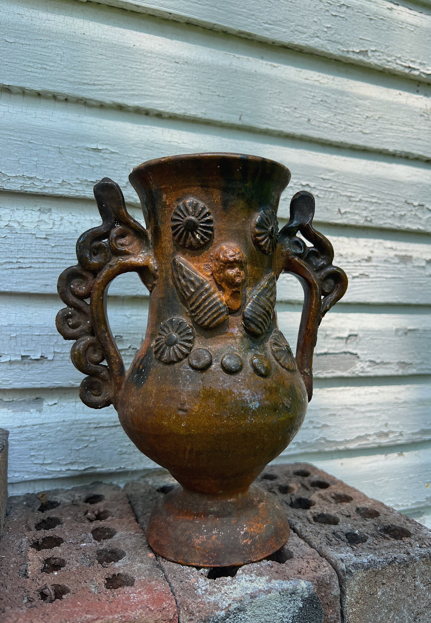 Early Earthenware Folk Pottery Vessel Circa 1900-1920s