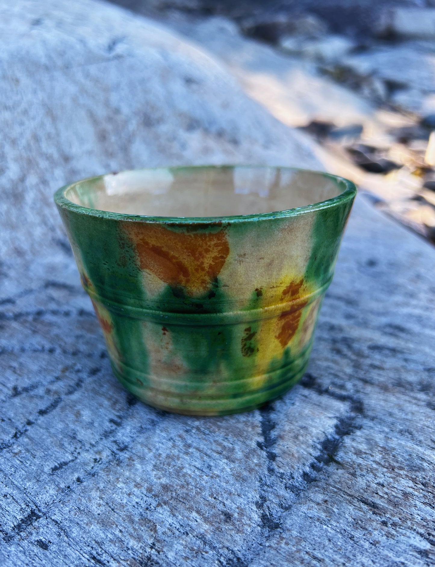 1930s Whieldon Majolica Nesting Cups, Made In Japan