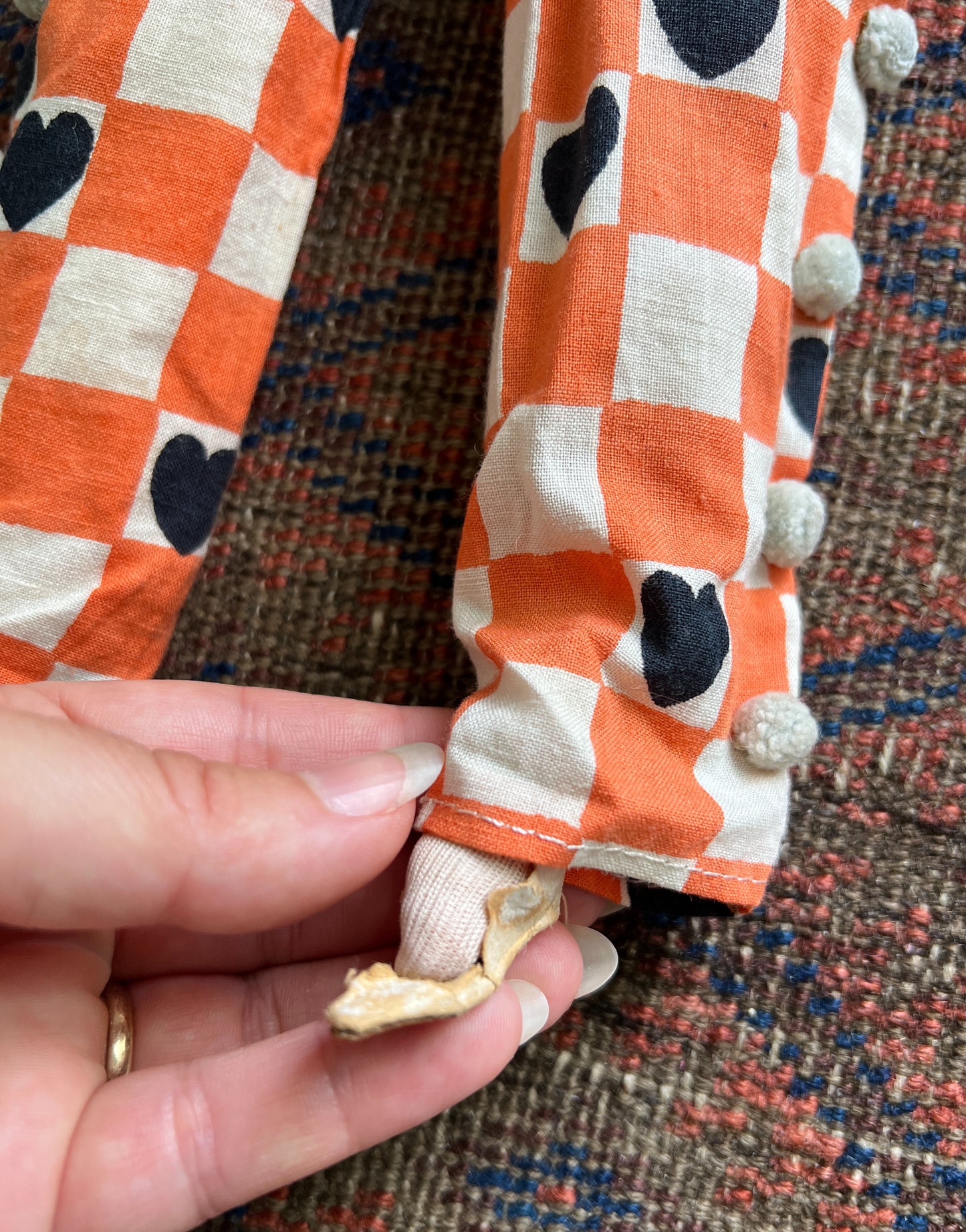 1920s Hand Painted Boudoir Doll