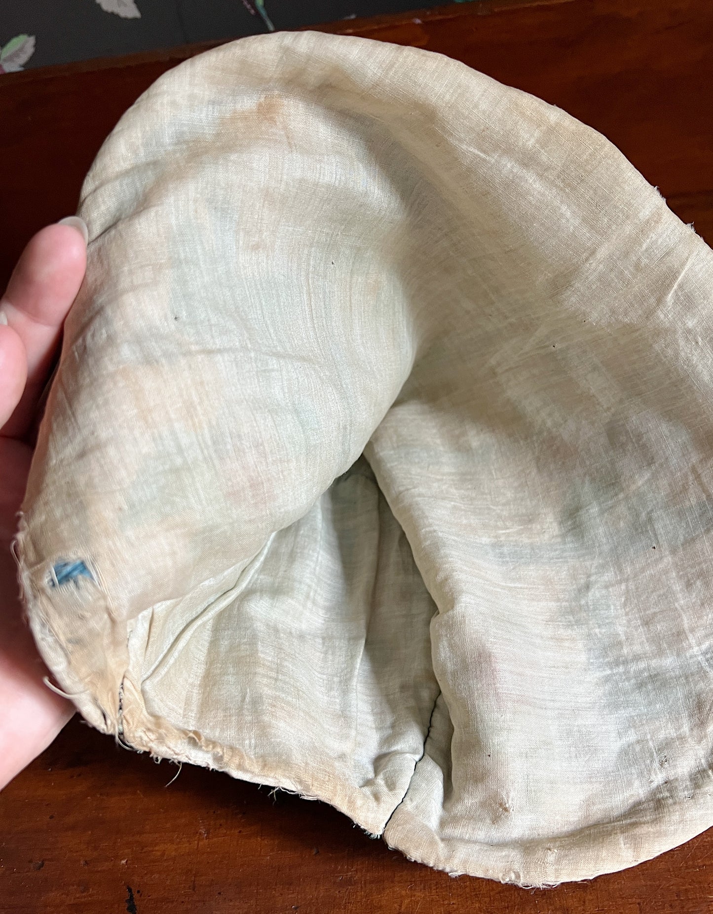 1920s/30s Souvenir Straw Beach Bonnet/Cloche