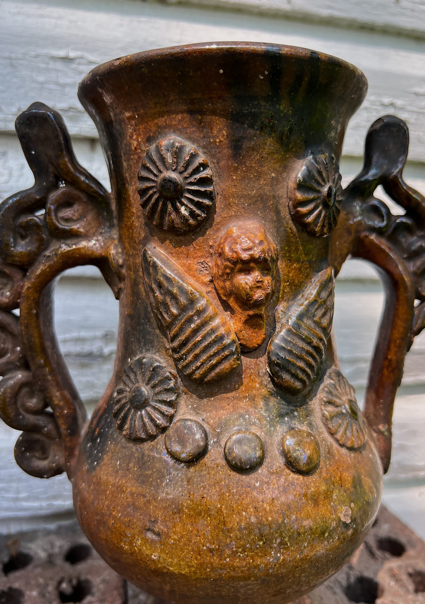 Early Earthenware Folk Pottery Vessel Circa 1900-1920s