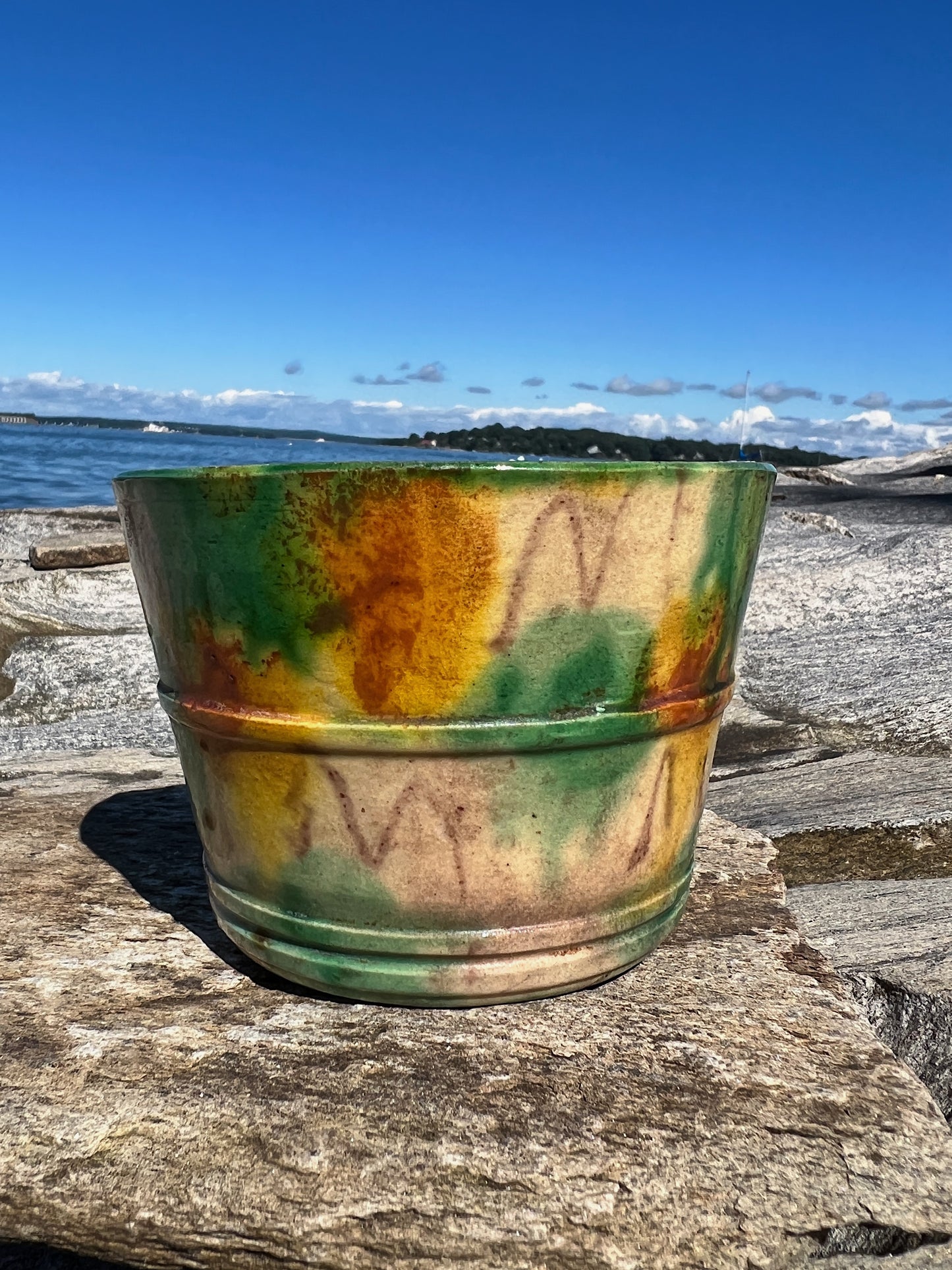 1930s Whieldon Majolica Nesting Cups, Made In Japan