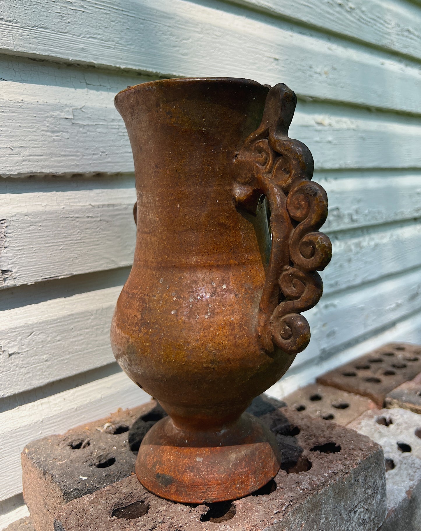 Early Earthenware Folk Pottery Vessel Circa 1900-1920s