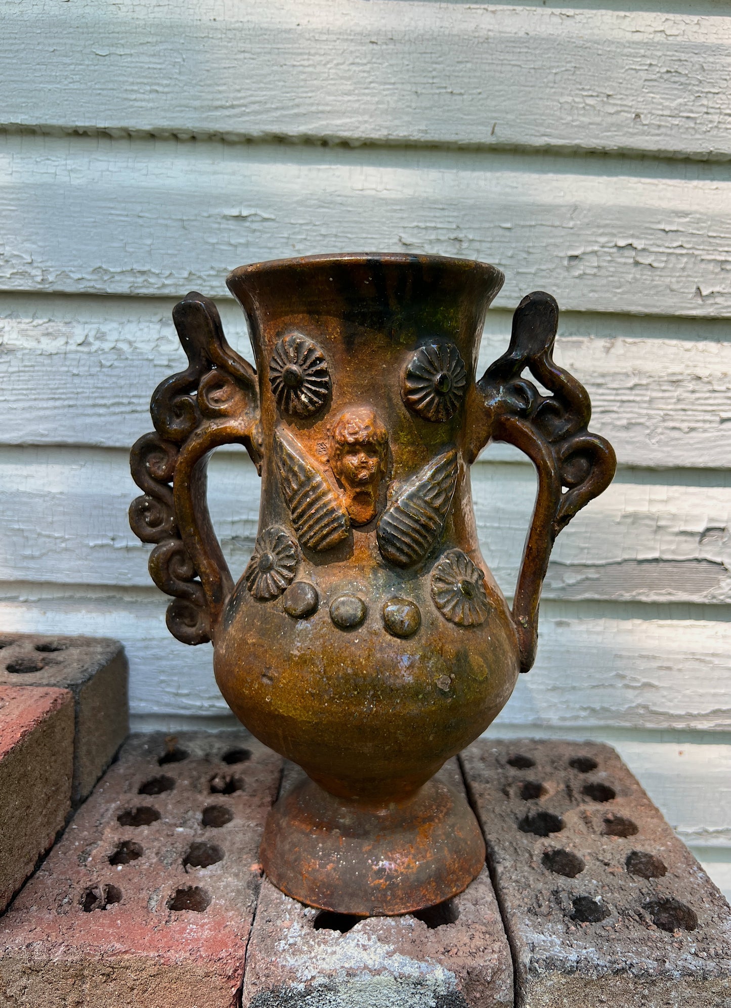 Early Earthenware Folk Pottery Vessel Circa 1900-1920s