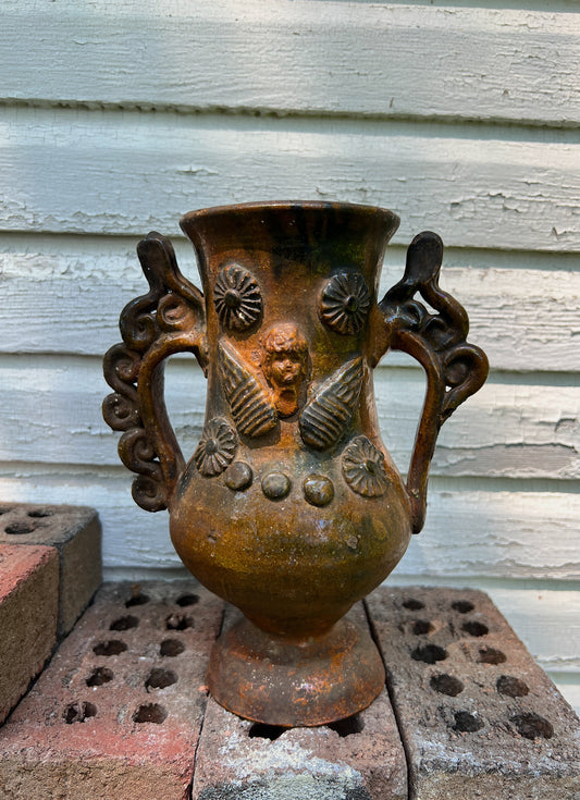Early Earthenware Folk Pottery Vessel Circa 1900-1920s
