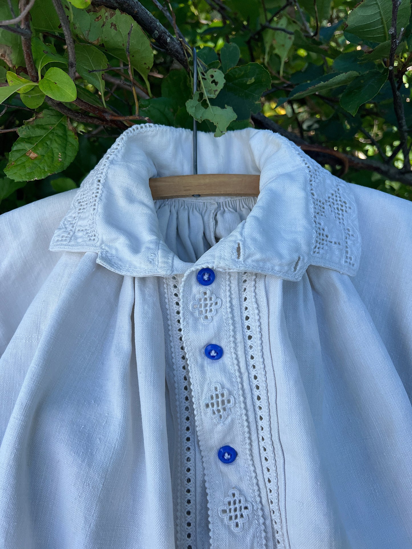 1930s Hungarian Homespun Linen Shirt