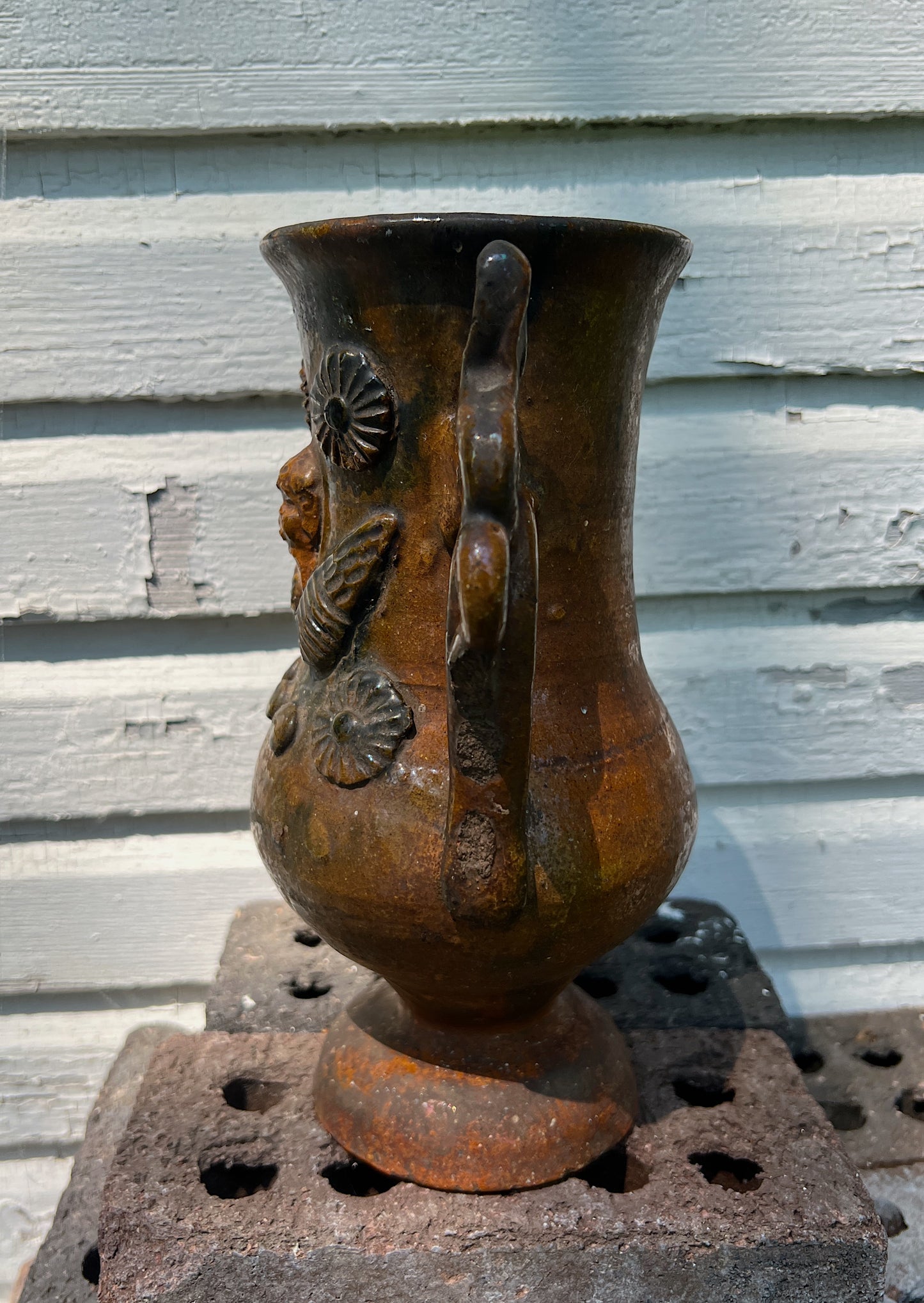Early Earthenware Folk Pottery Vessel Circa 1900-1920s