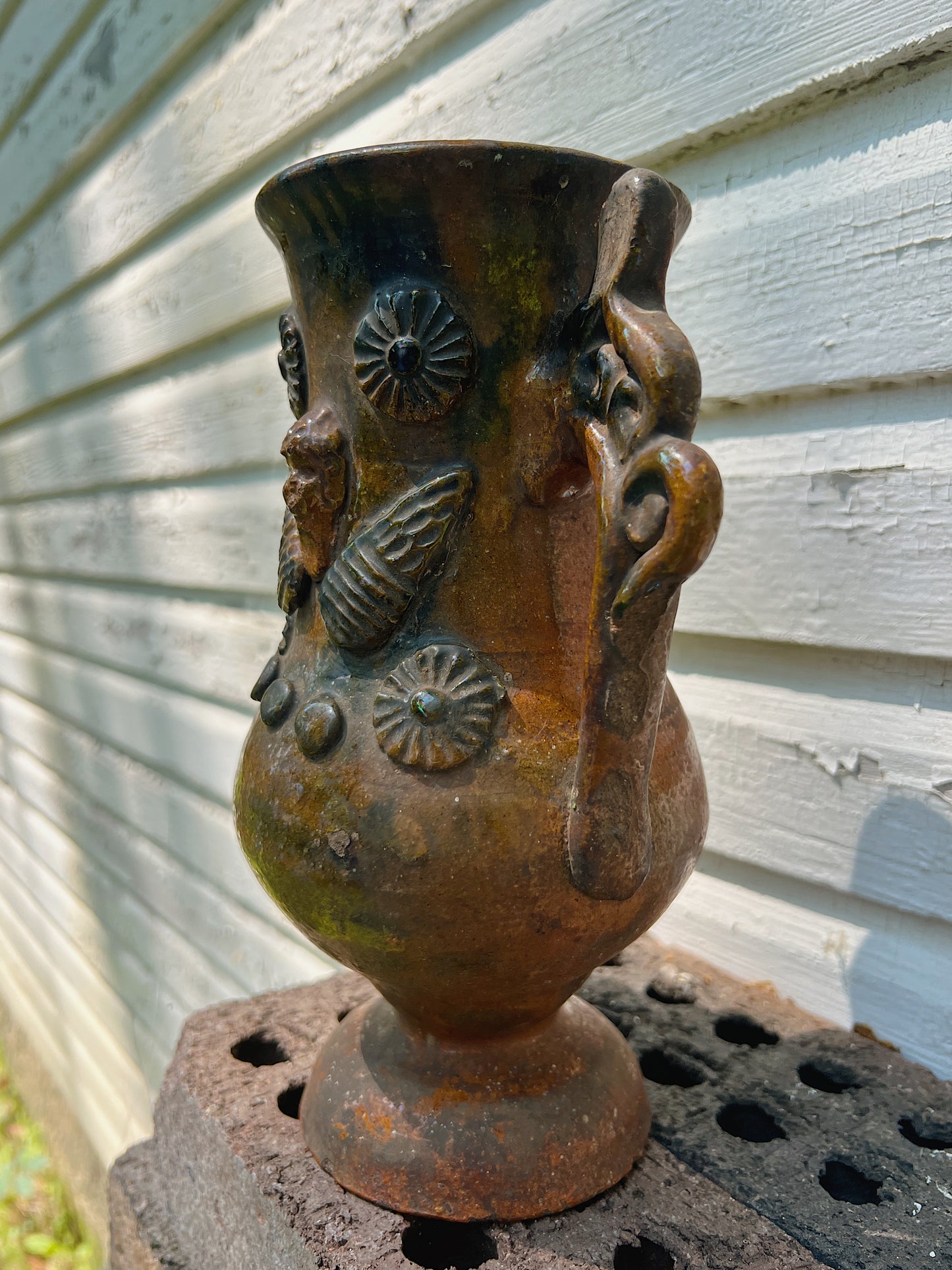Early Earthenware Folk Pottery Vessel Circa 1900-1920s