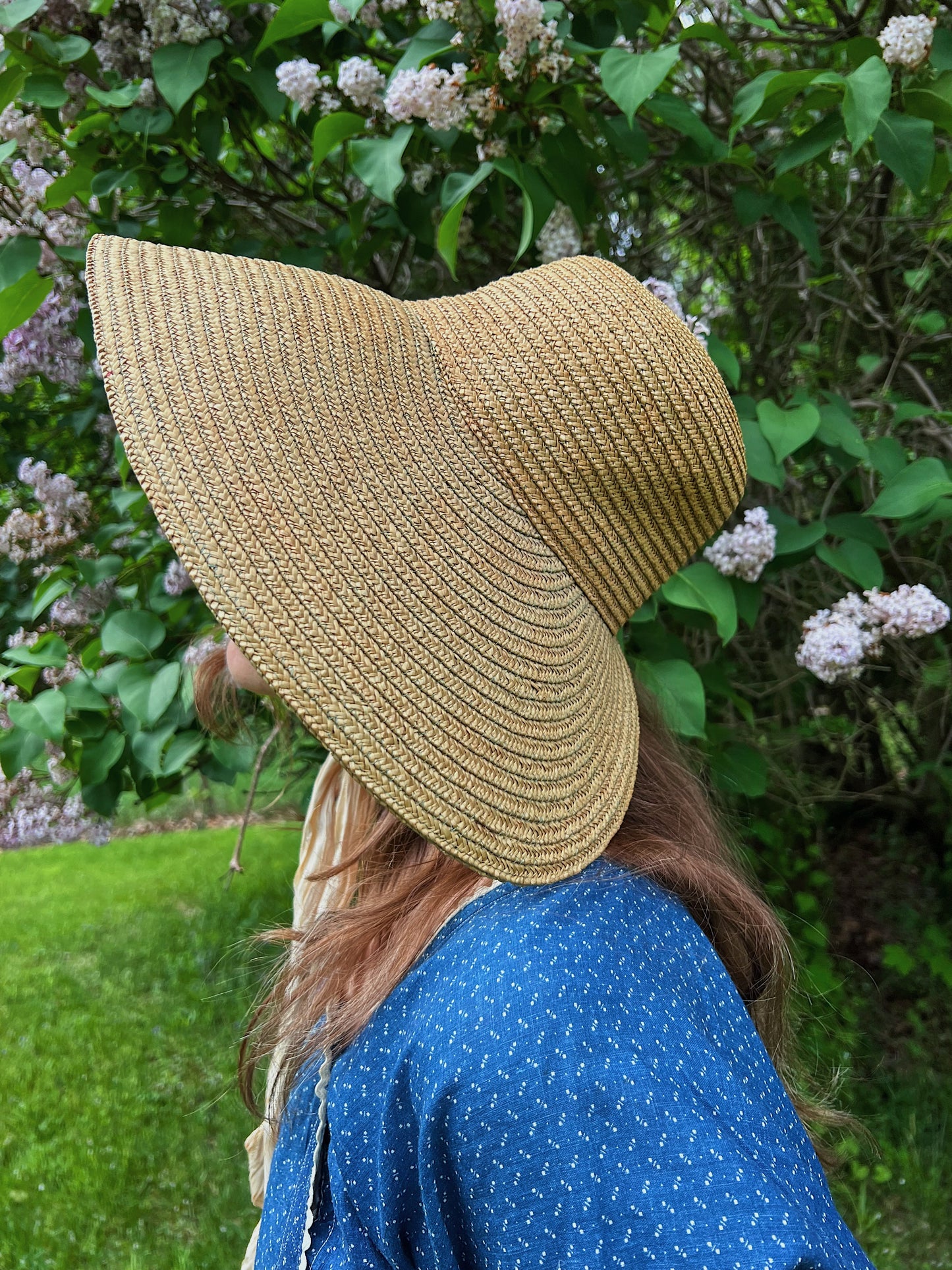 1940s Straw Bonnet, Made In Italy For Bloomingdale’s
