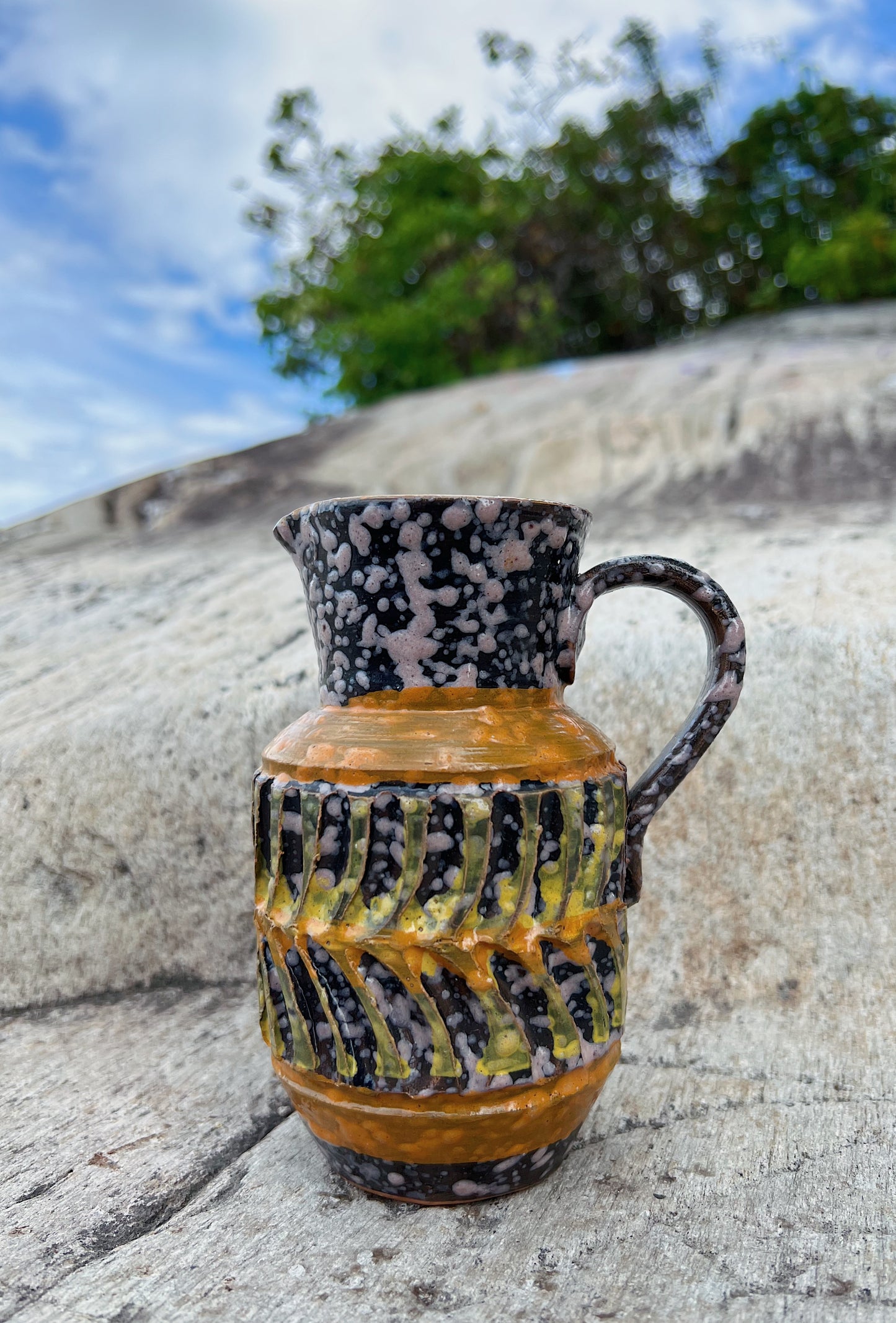 Speckled Italian Studio Pottery Pitcher