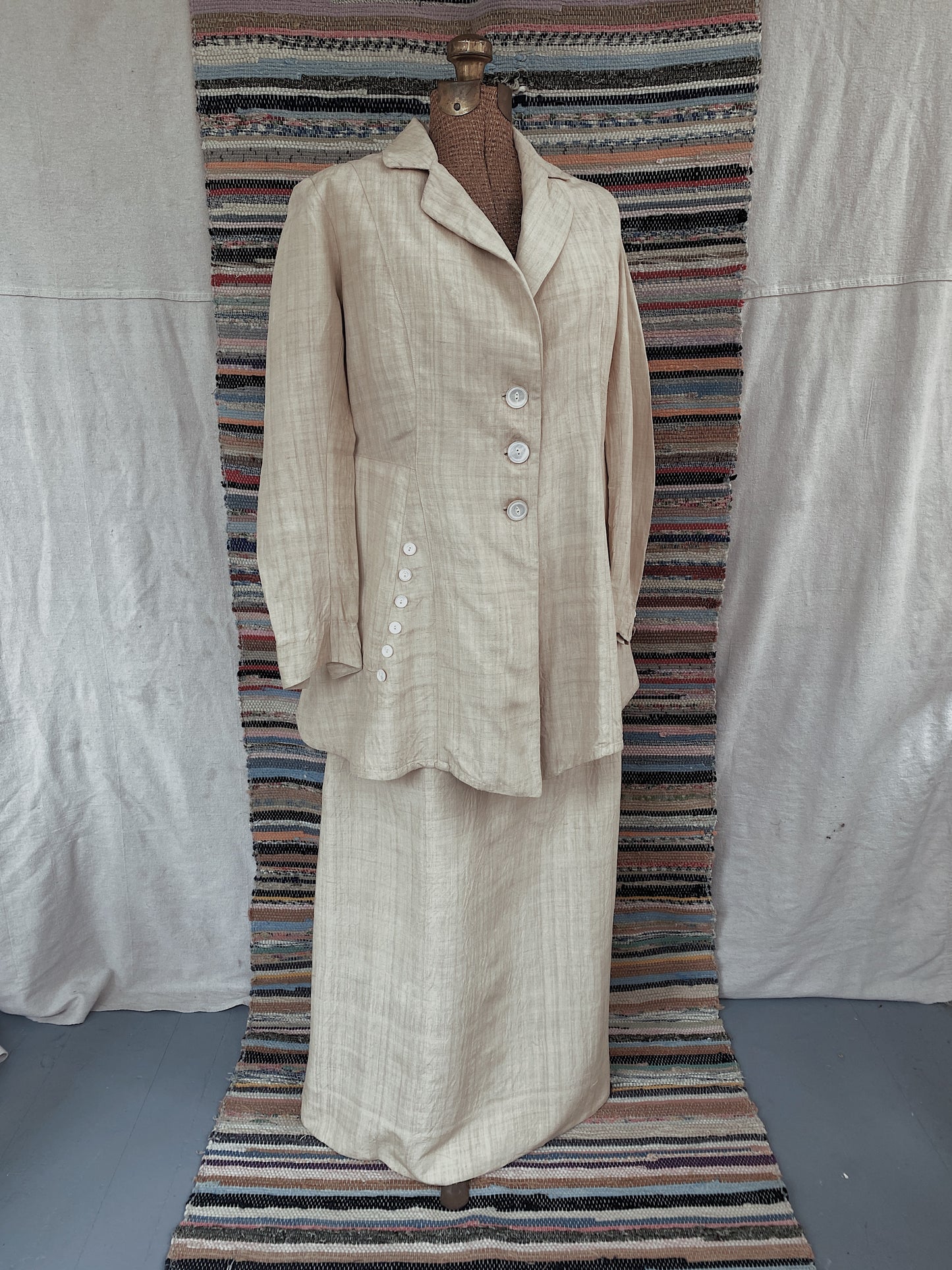 Edwardian Era Linen Walking Set