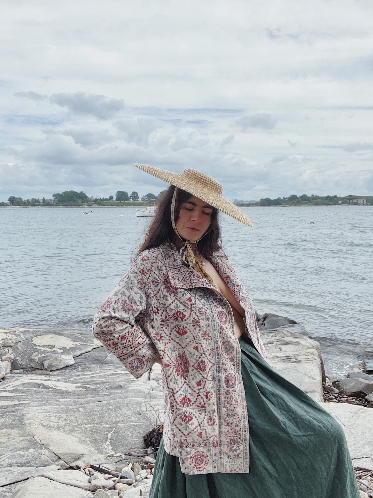 1930s Block Print Open Jacket