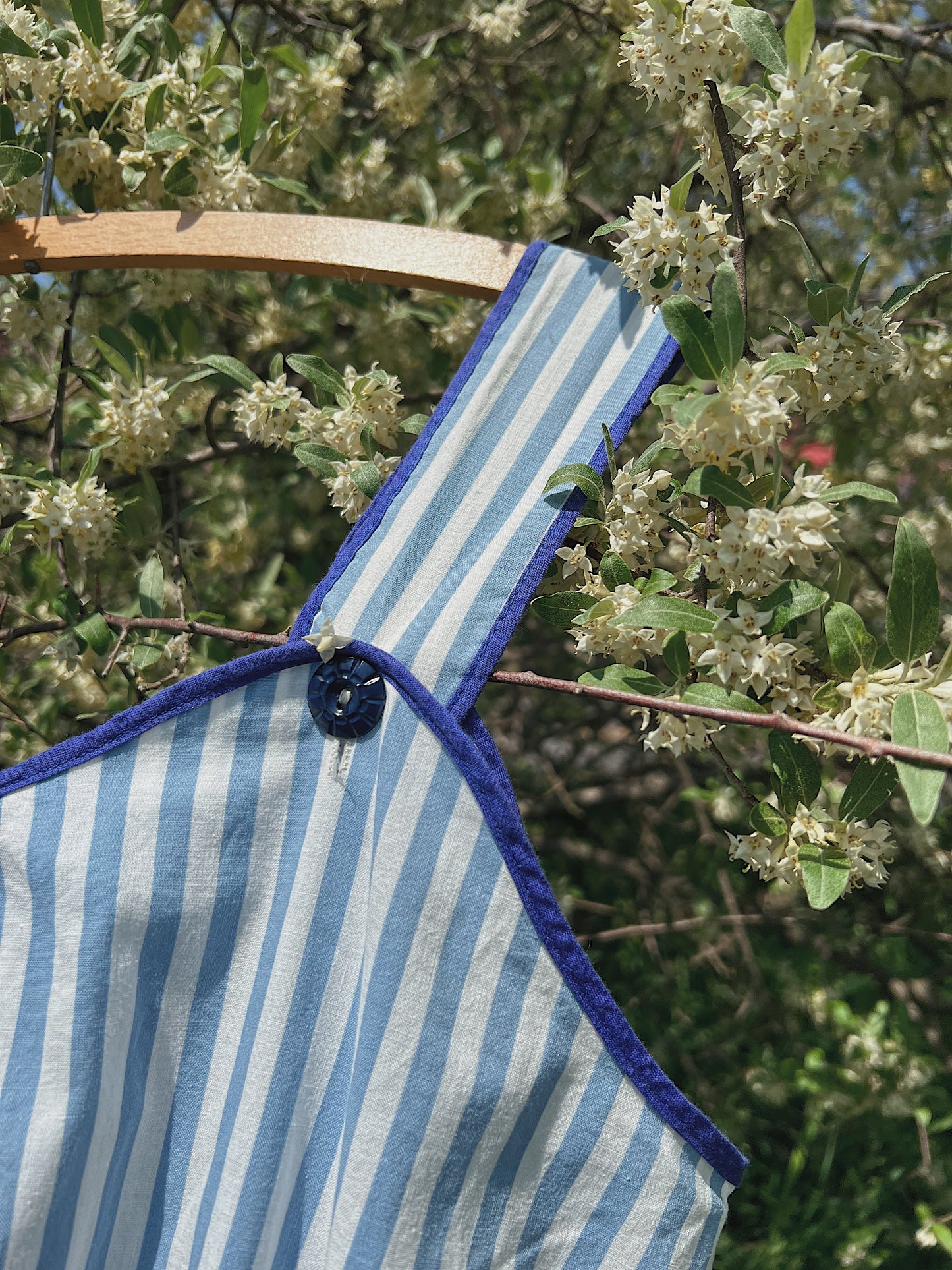1940s Cotton Striped Dress