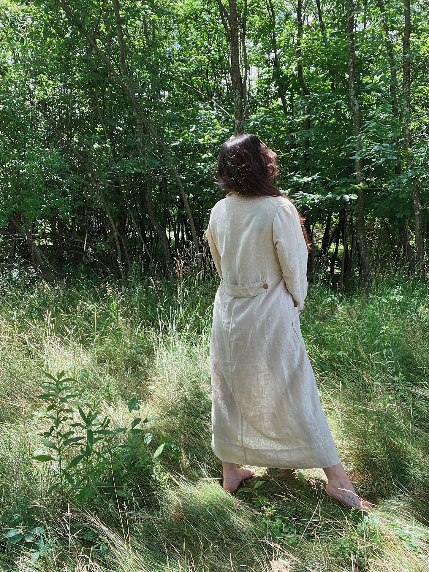 1910s Linen Motoring Duster, Lightweight