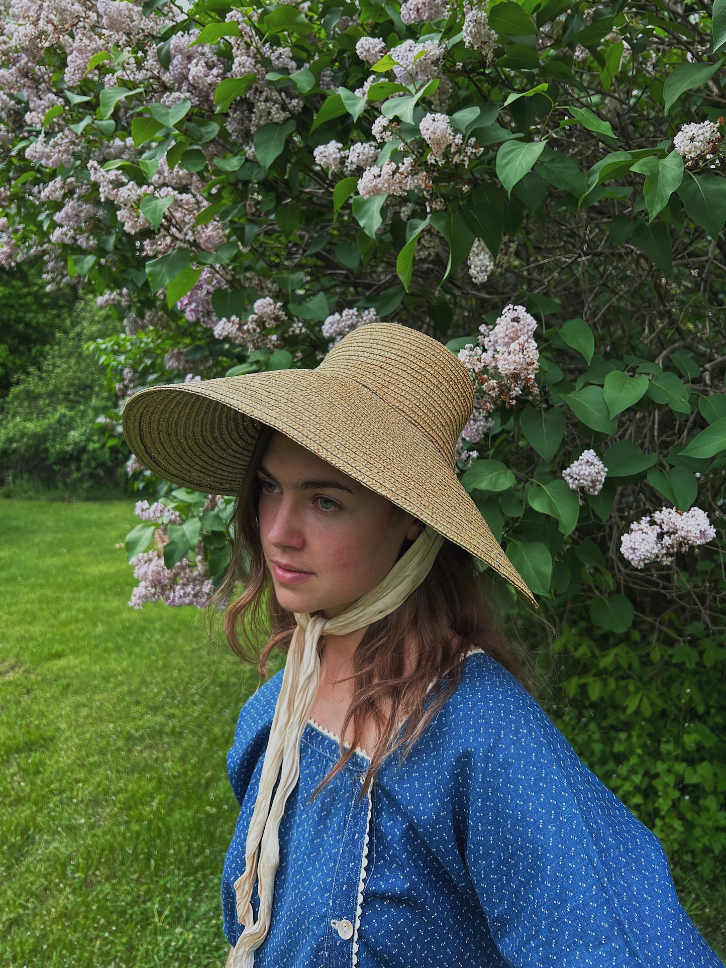 1940s Straw Bonnet, Made In Italy For Bloomingdale’s