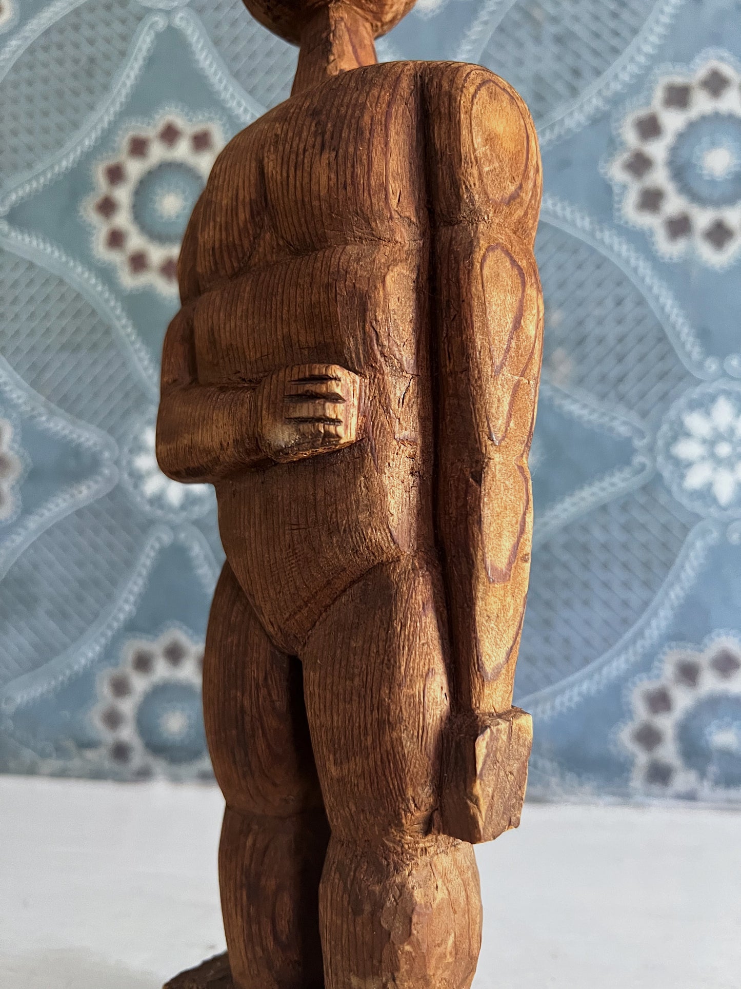 Hand Carved Folk Art Sculpture