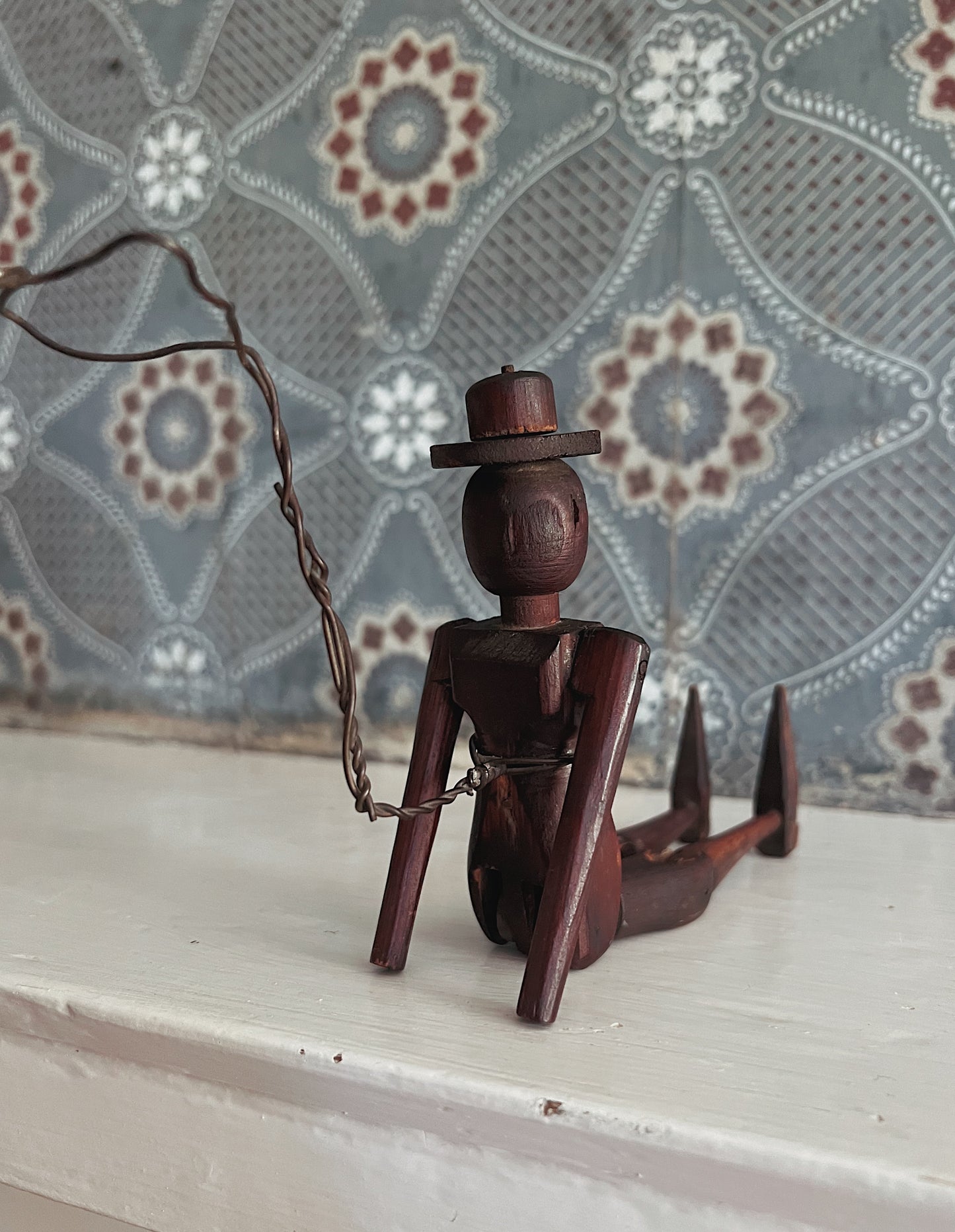 19th Century Folk Art Jig Dancer Articulated Doll