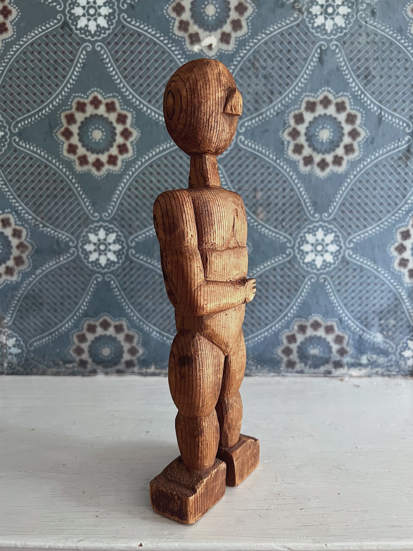Hand Carved Folk Art Sculpture