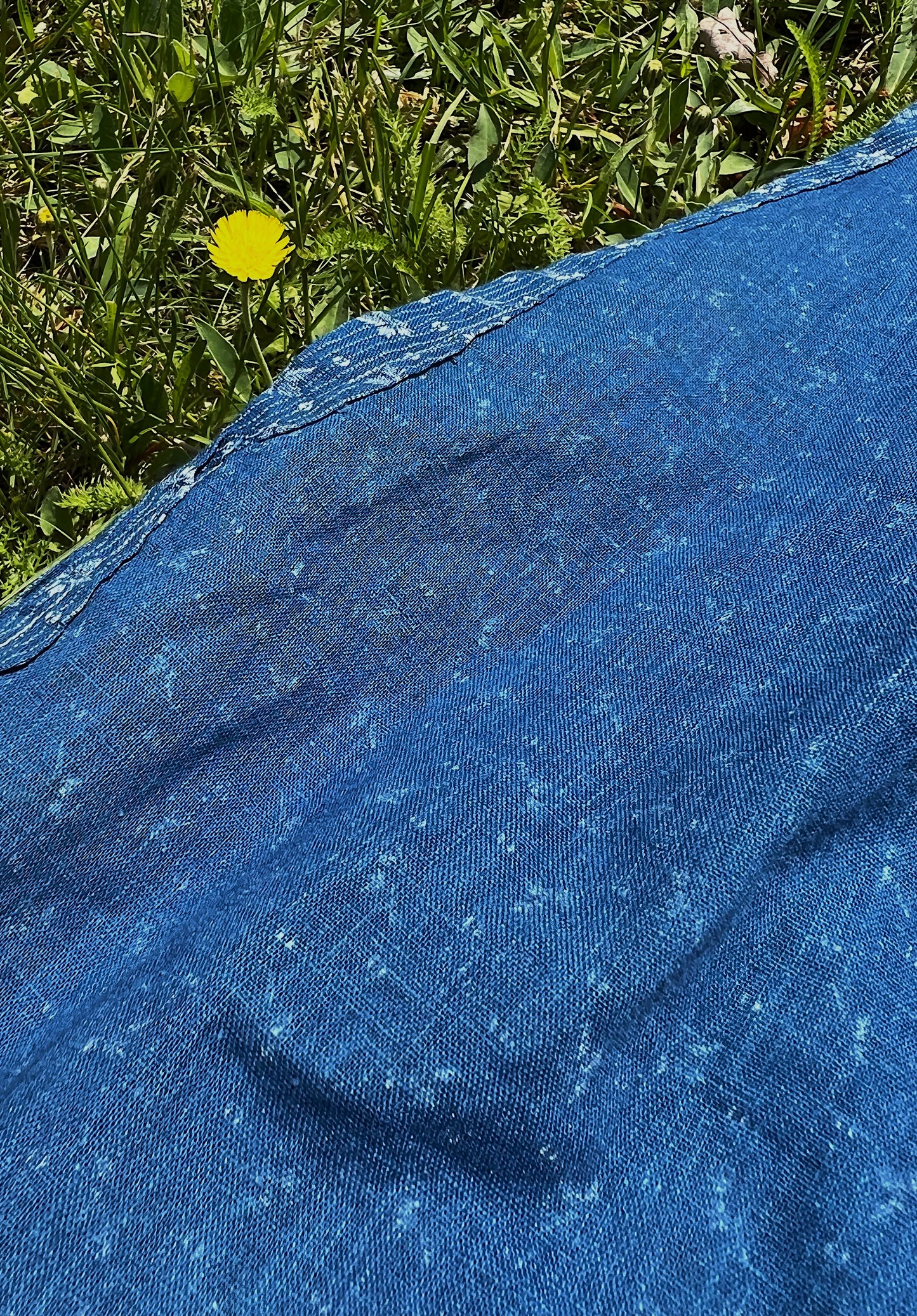 1900s Indigo Calico Apron