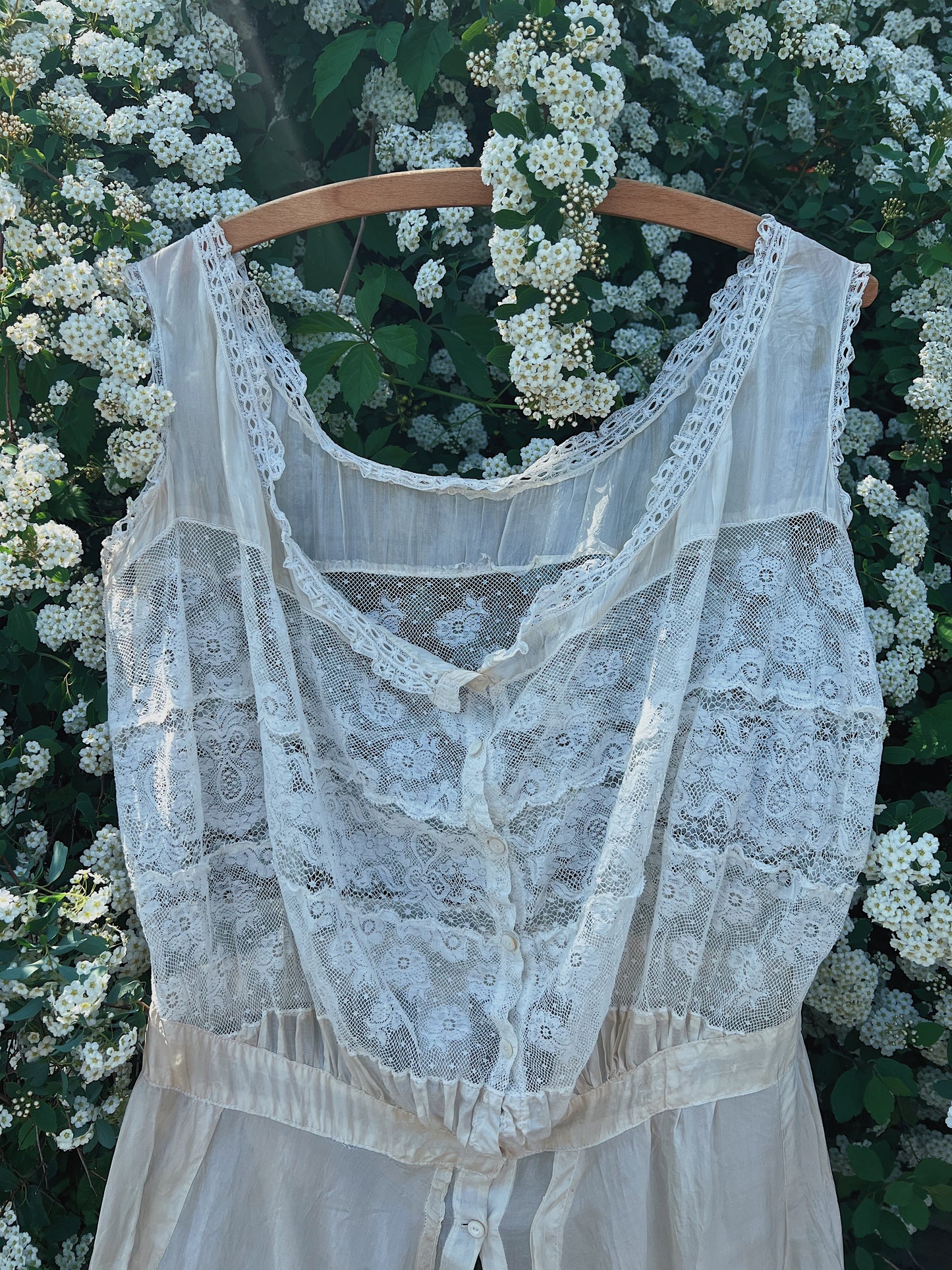 Edwardian Era Ivory Tissue Silk Split-Crotch Step In