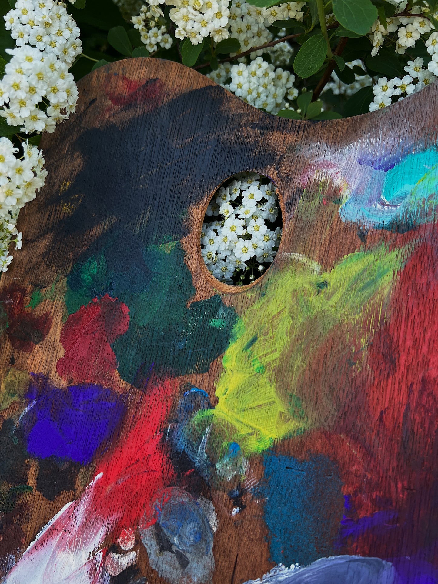 Antique Wood Painter’s Palette