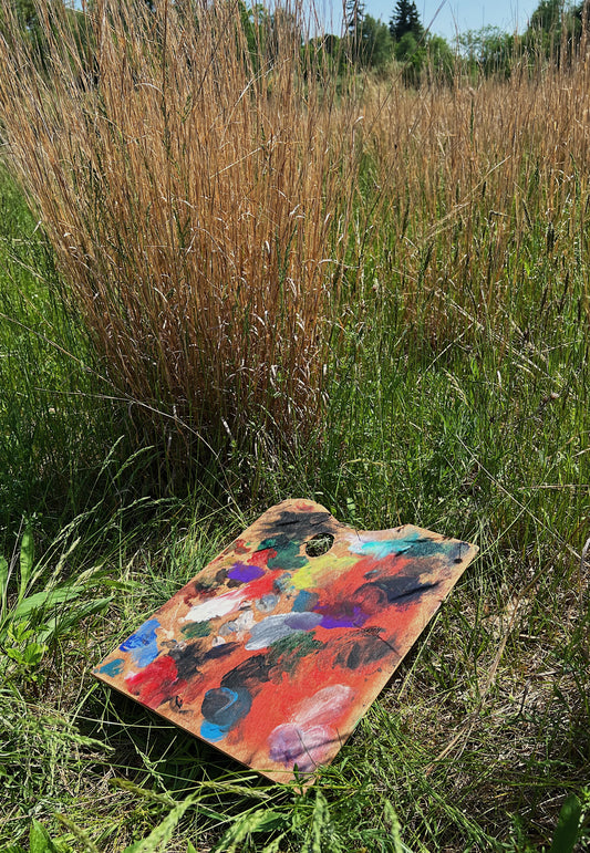 Antique Wood Painter’s Palette