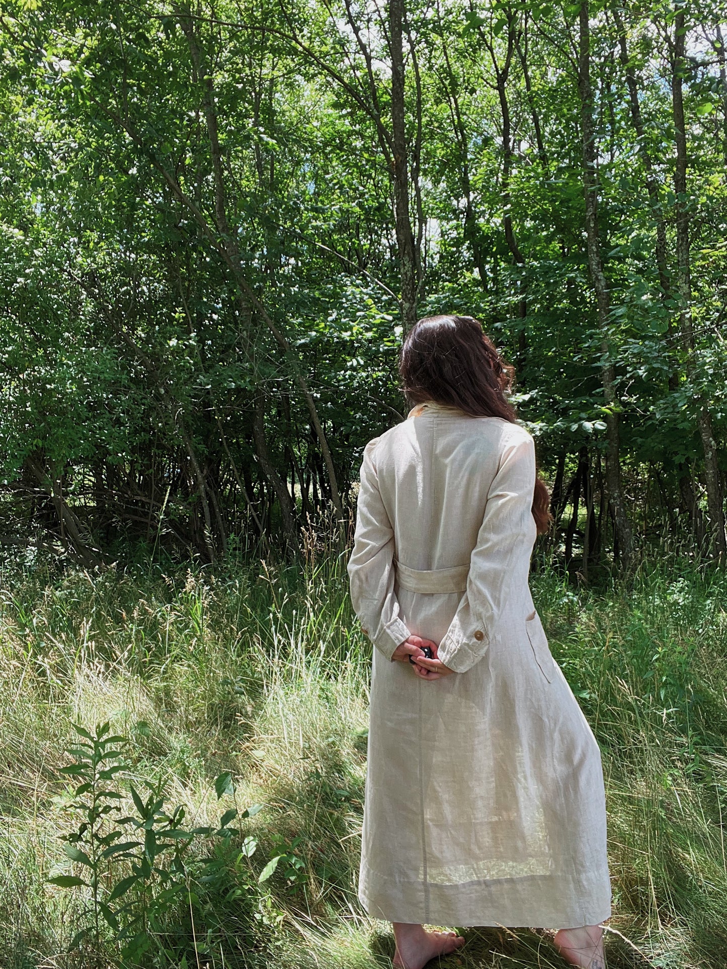 1910s Linen Motoring Duster, Lightweight