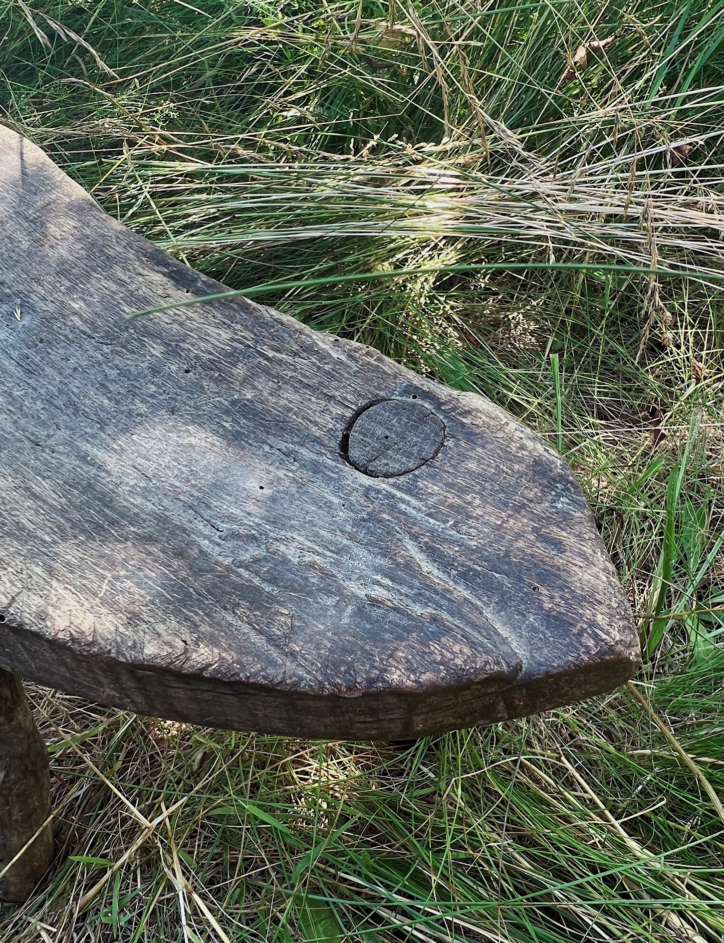 Early 1900s Rustic Tripod Milking Stool