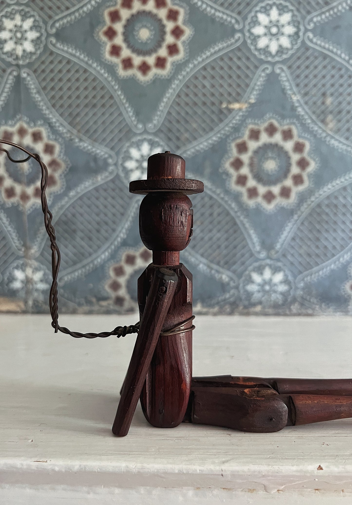 19th Century Folk Art Jig Dancer Articulated Doll